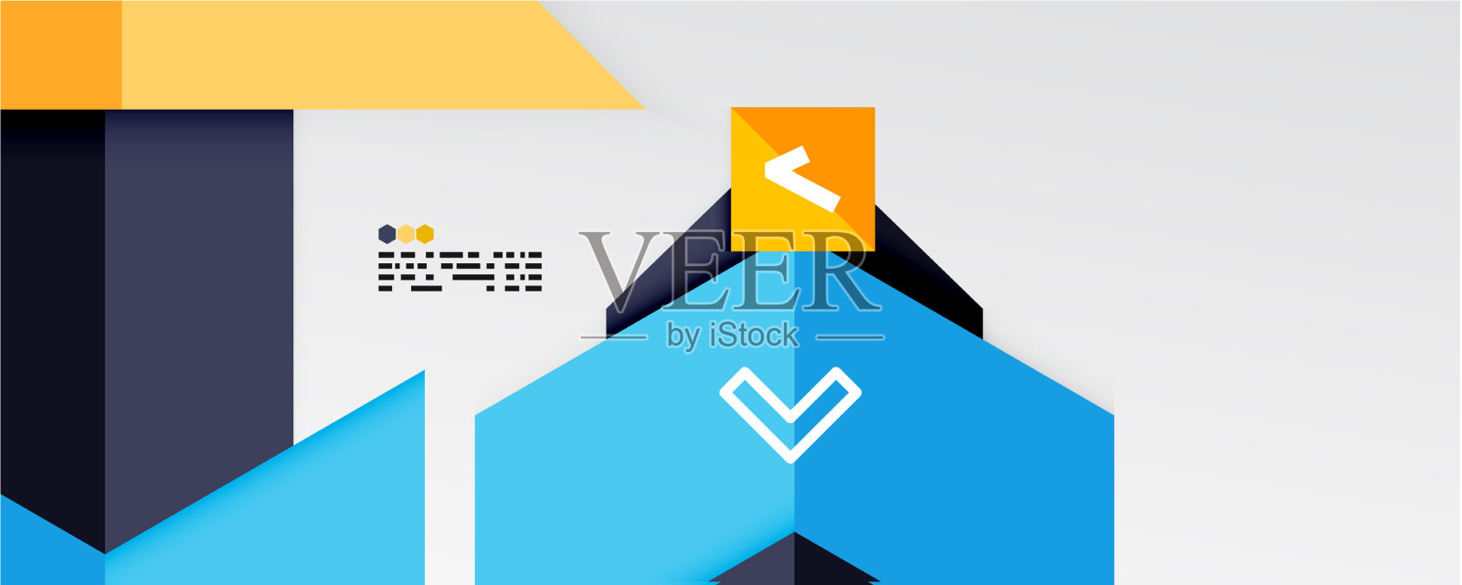 闪闪发光的三角形和几何形状插画图片素材