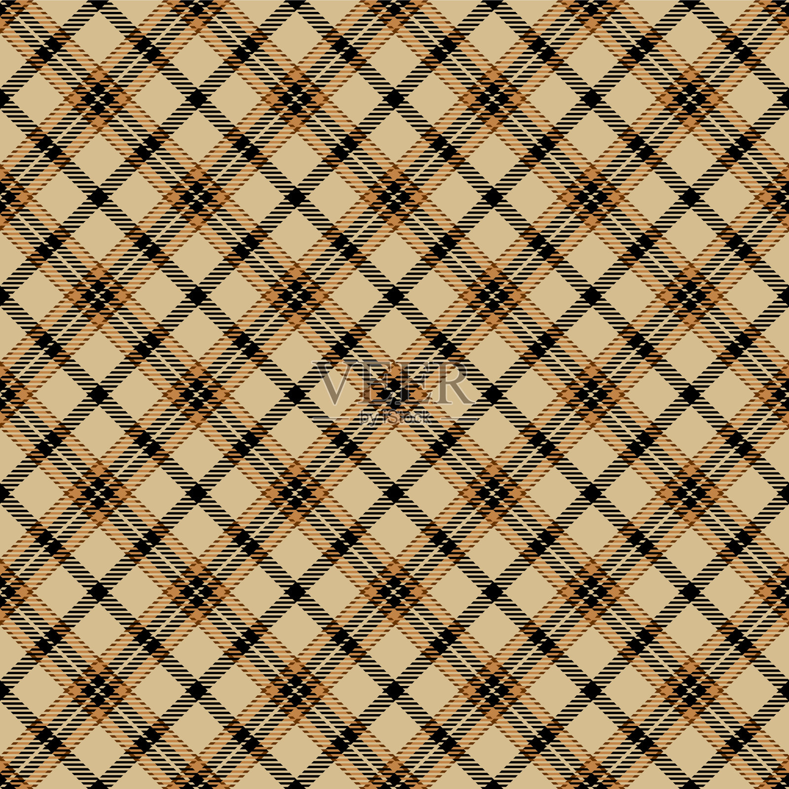 格子花呢无缝图案插画图片素材