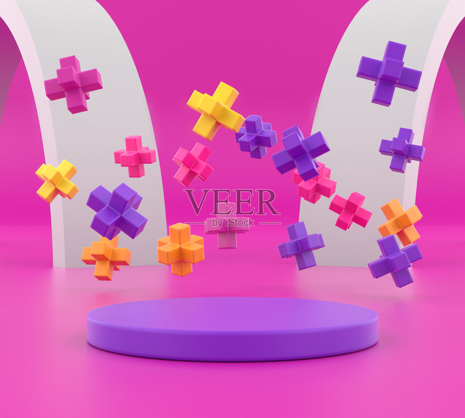 产品展示的现代展台照片摄影图片