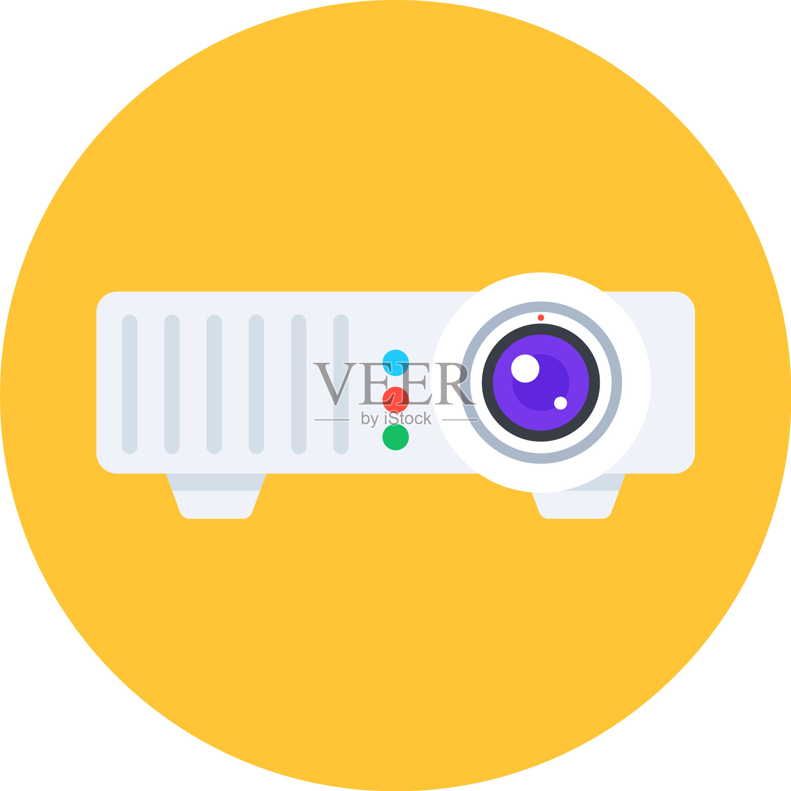 投影仪插画图片素材