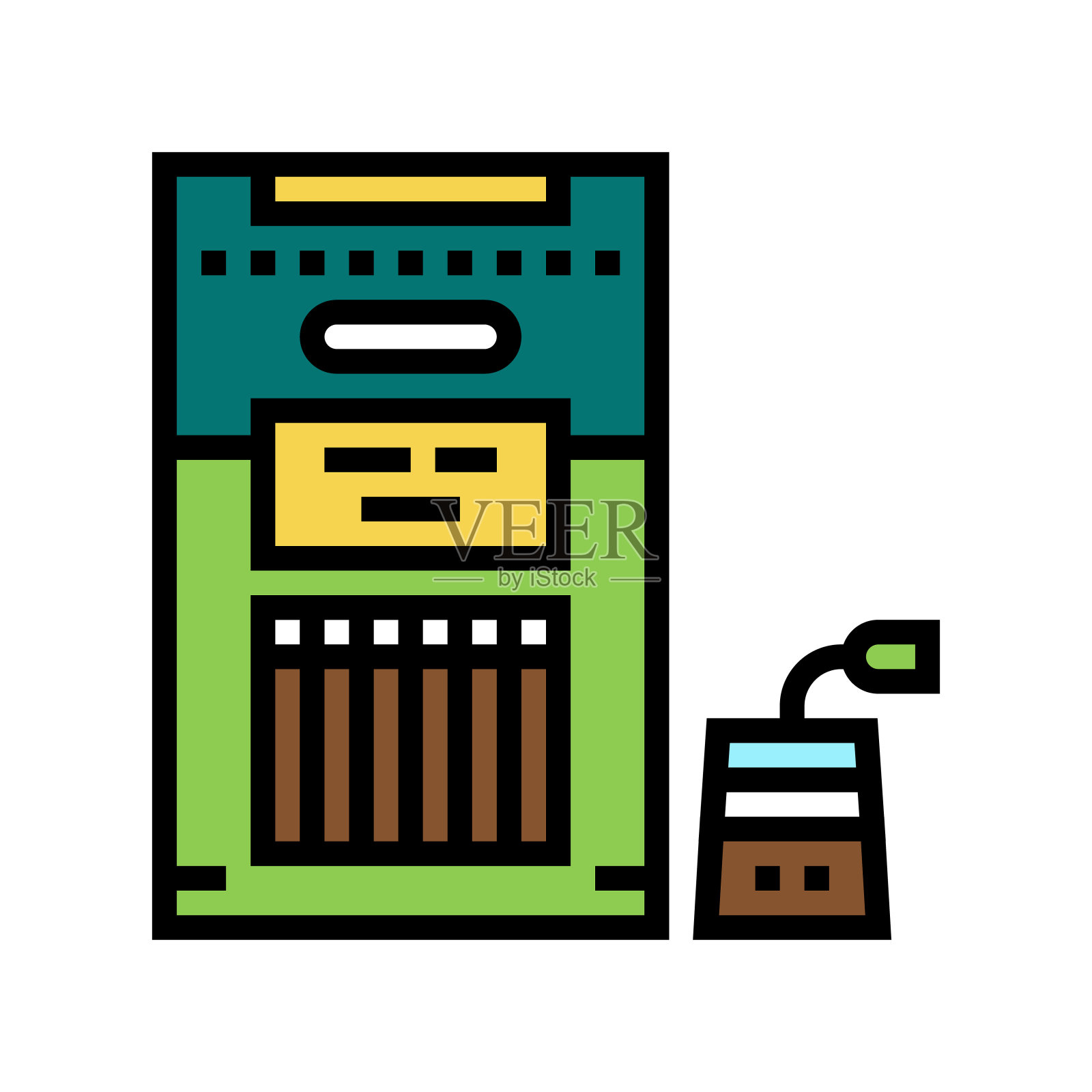 包装茶颜色图标矢量插图插画图片素材