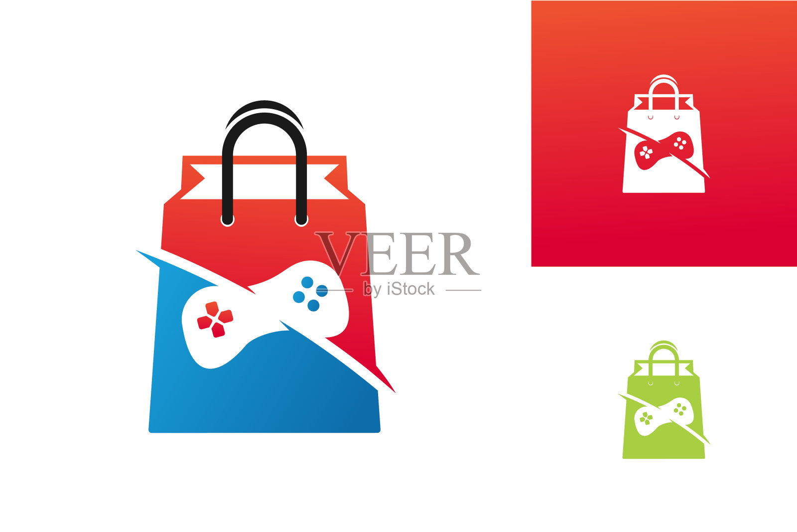 采购产品游戏商店标志模板设计矢量，徽章，设计概念，创意符号，图标插画图片素材