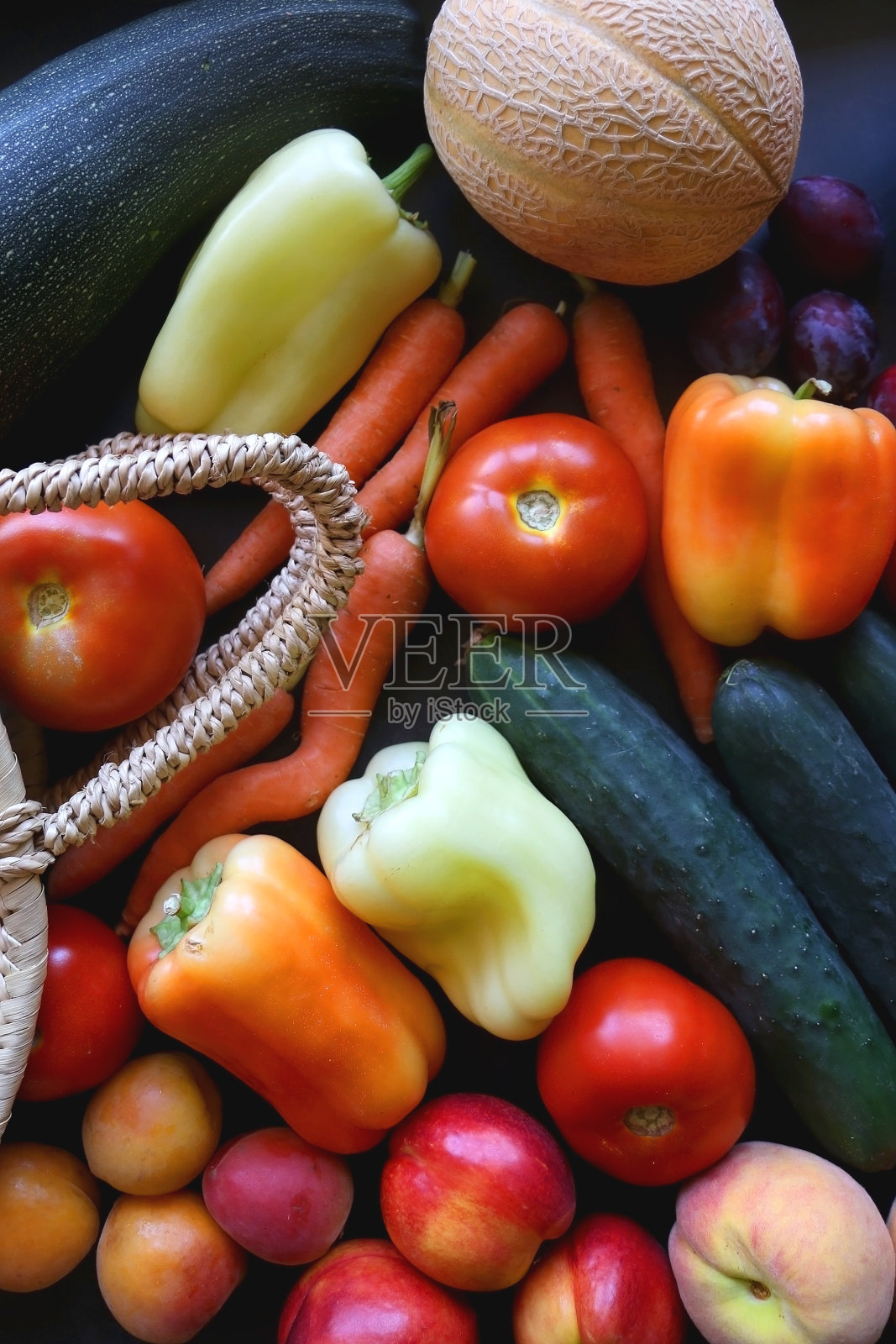 夏季水果和蔬菜照片摄影图片