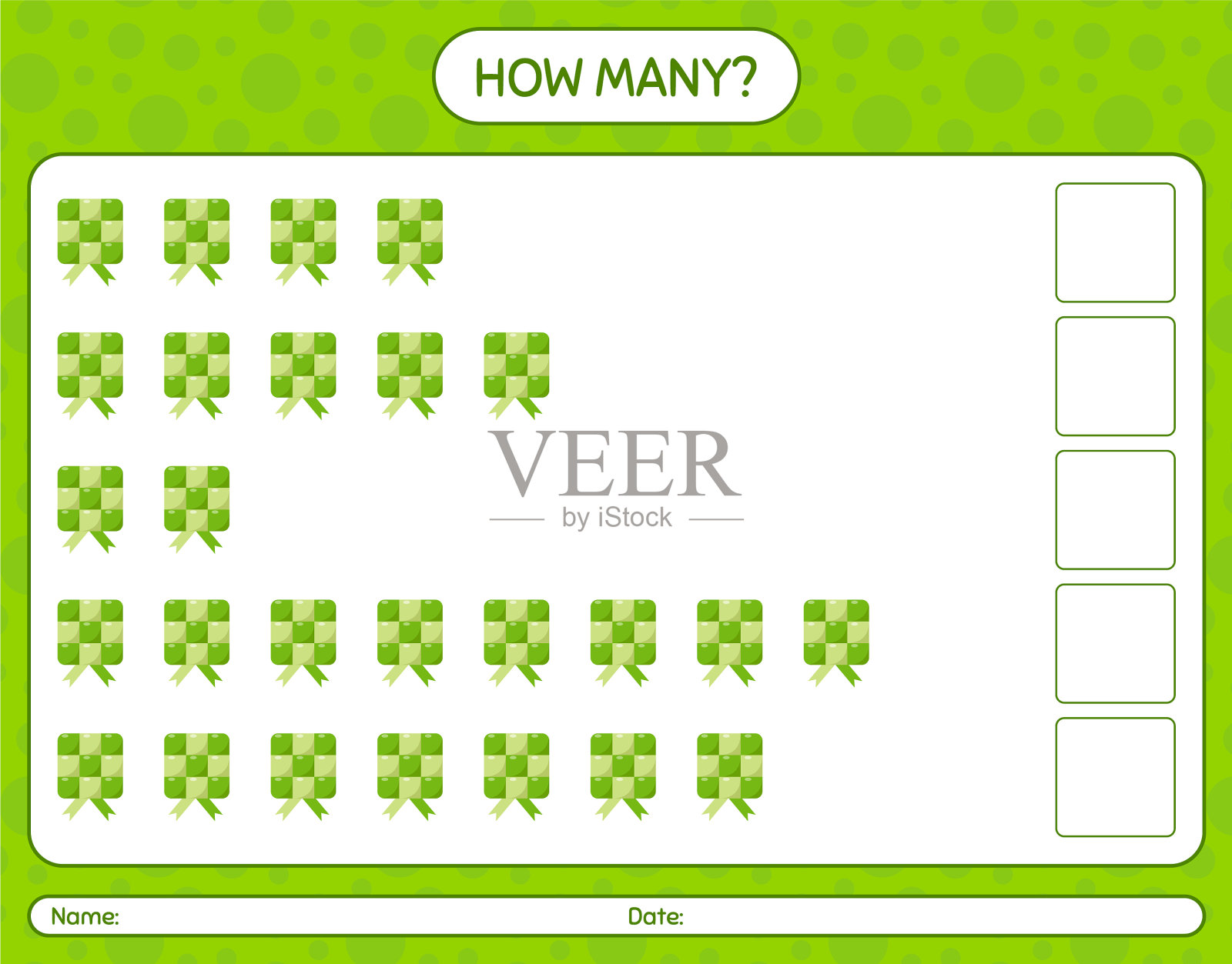 带ketupat工作表的数游戏有几场插画图片素材