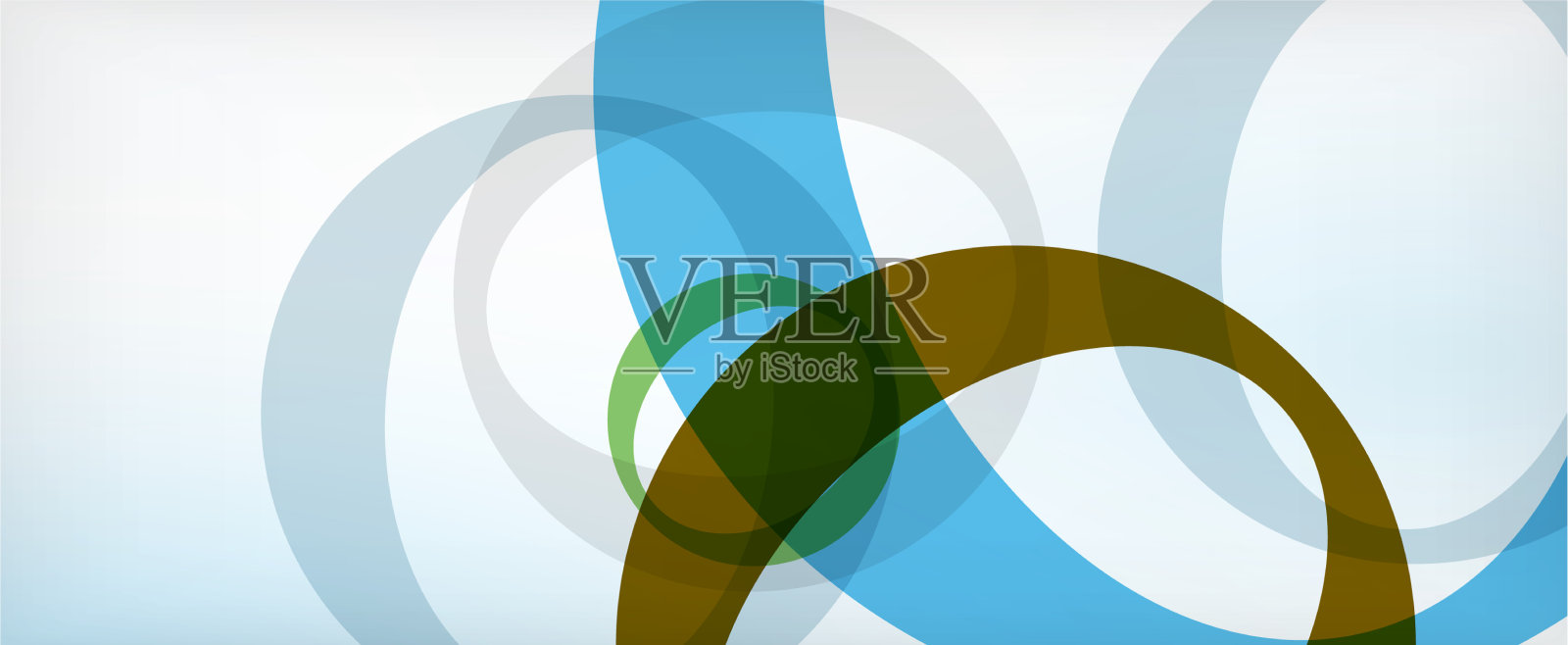 环形几何形状o字母重复插画图片素材