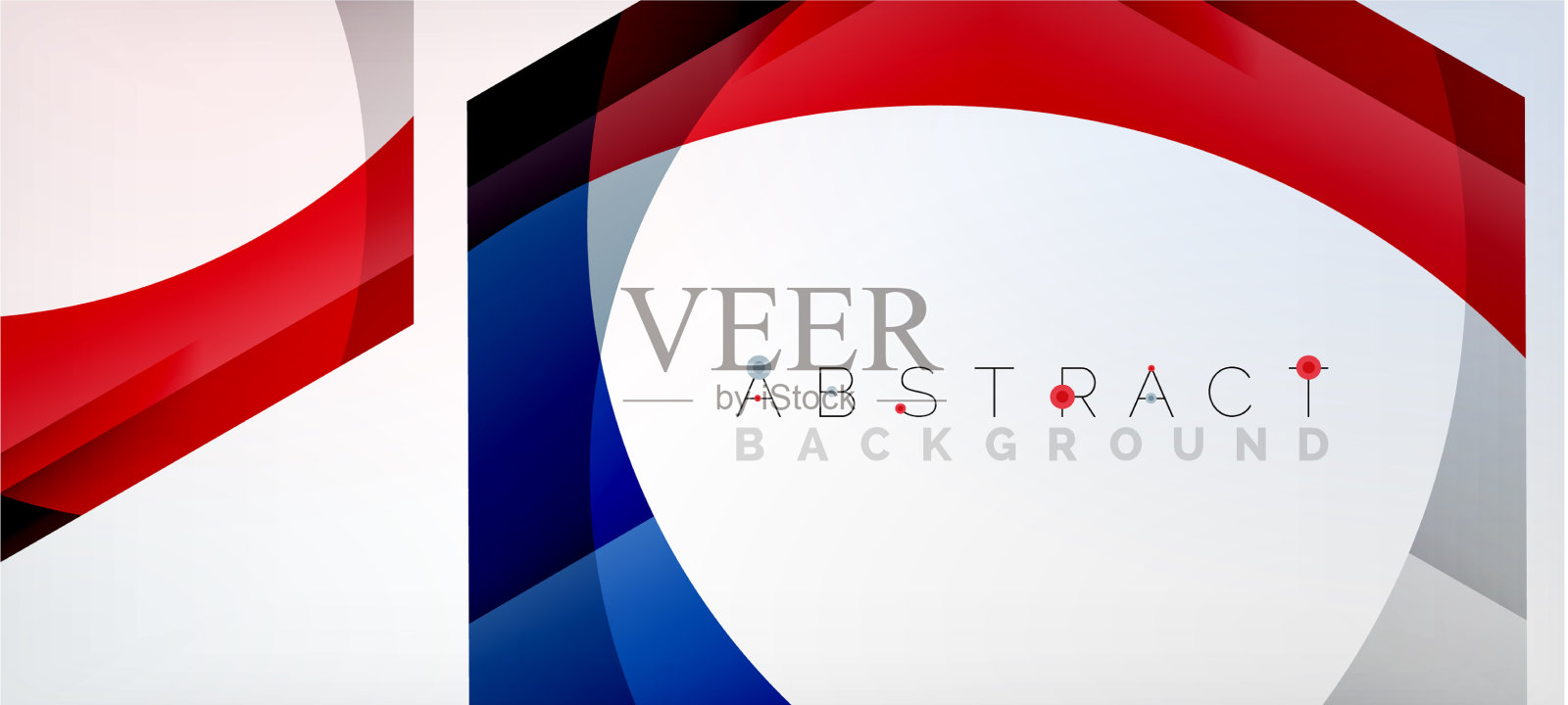 彩色六边形几何抽象插画图片素材