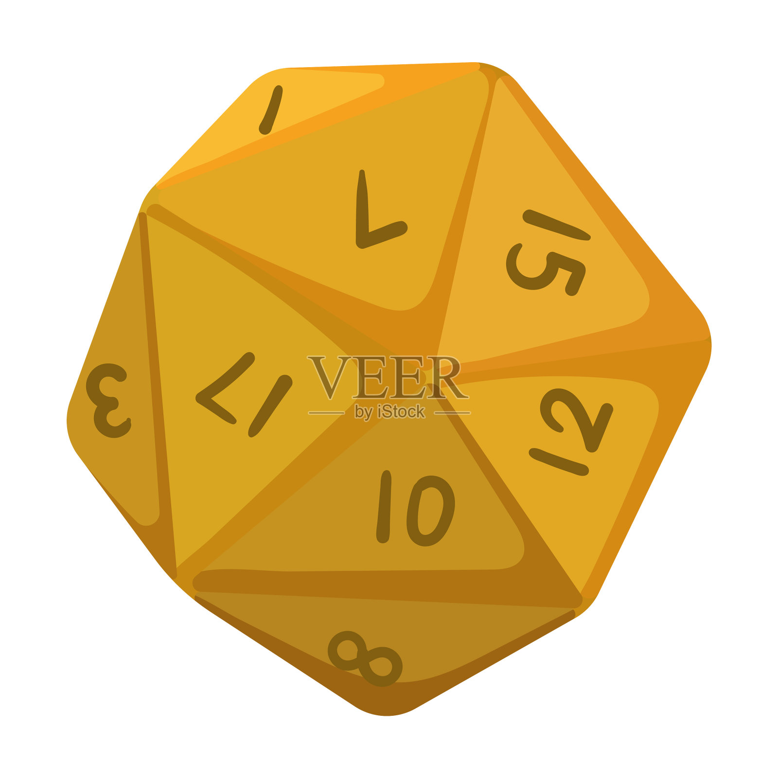 游戏骰子图标卡通图标孤立设计元素图片