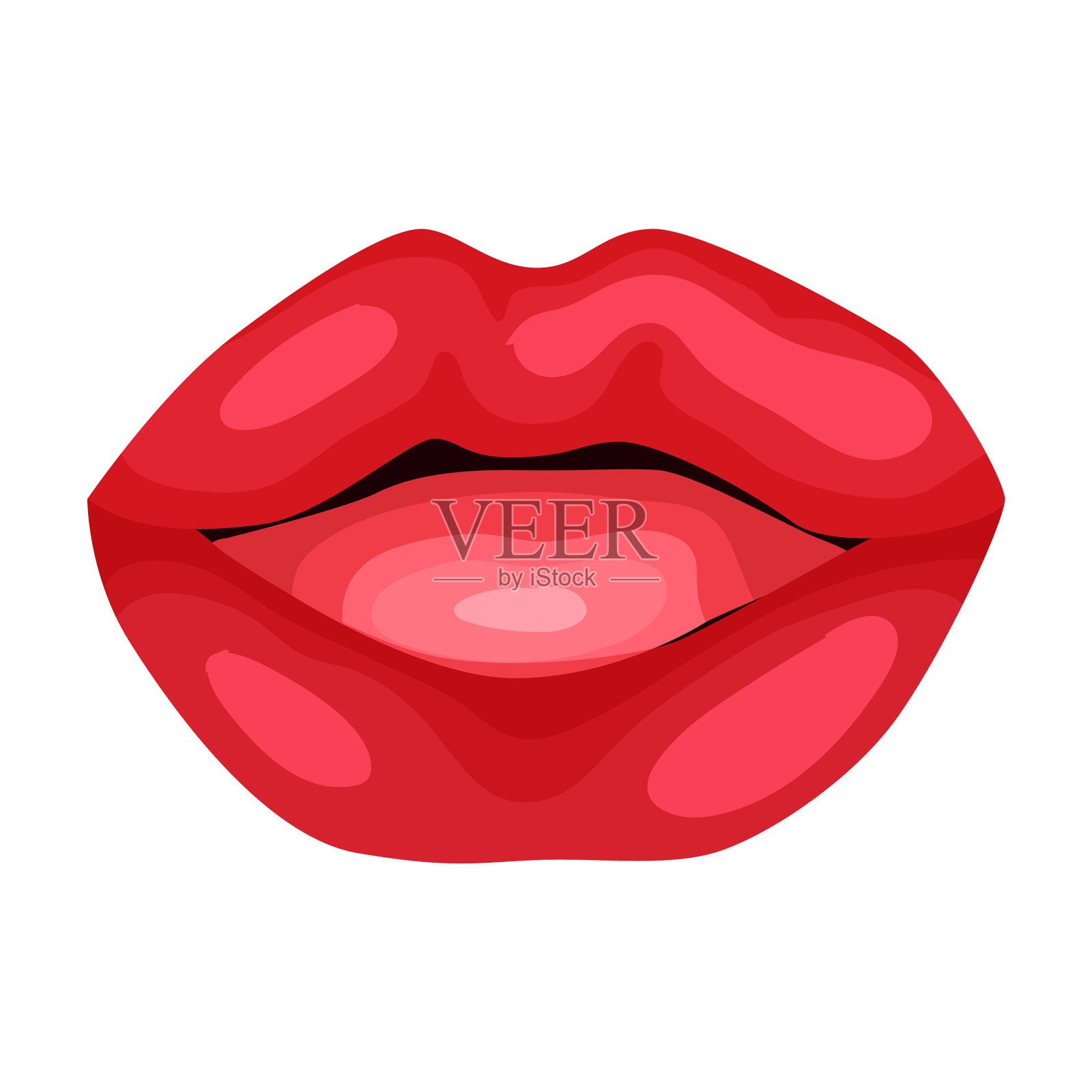 女性嘴唇偶像卡通偶像设计元素图片