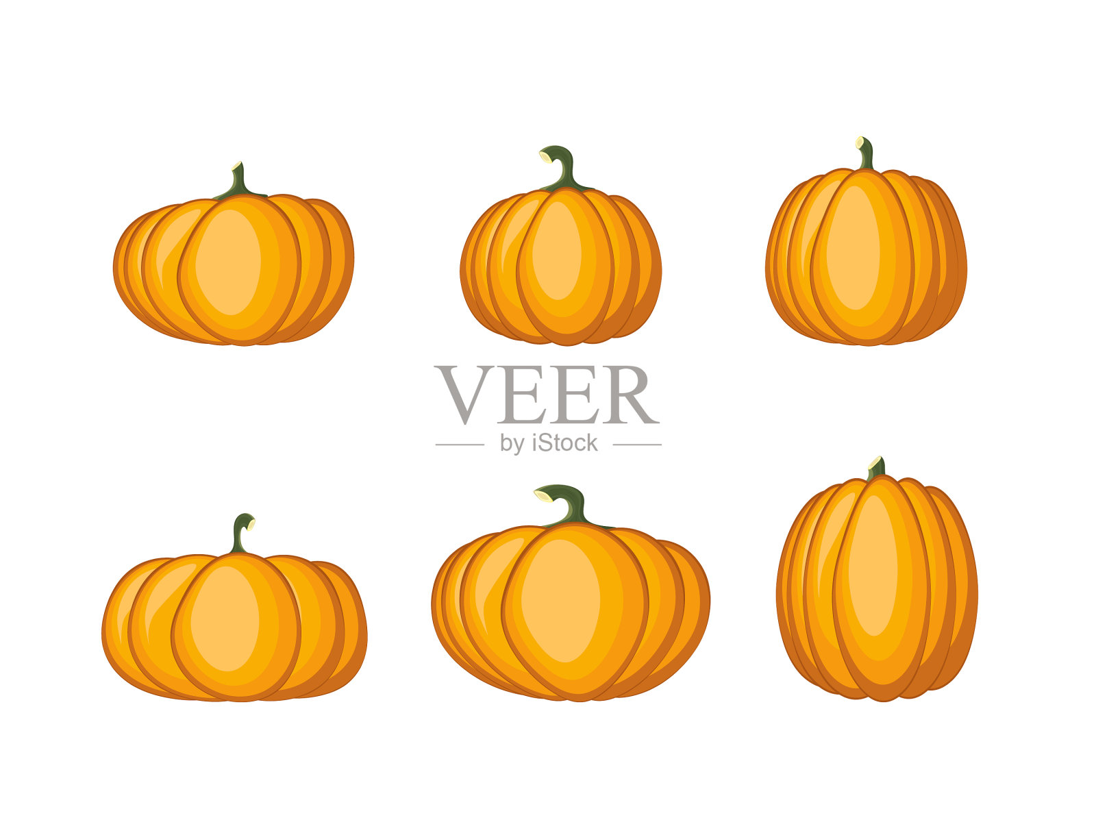 秋天的南瓜插画图片素材