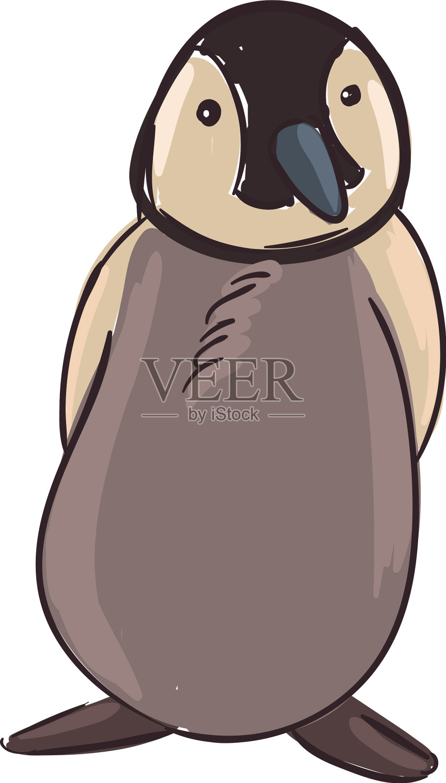 卡通可爱的企鹅设计元素图片