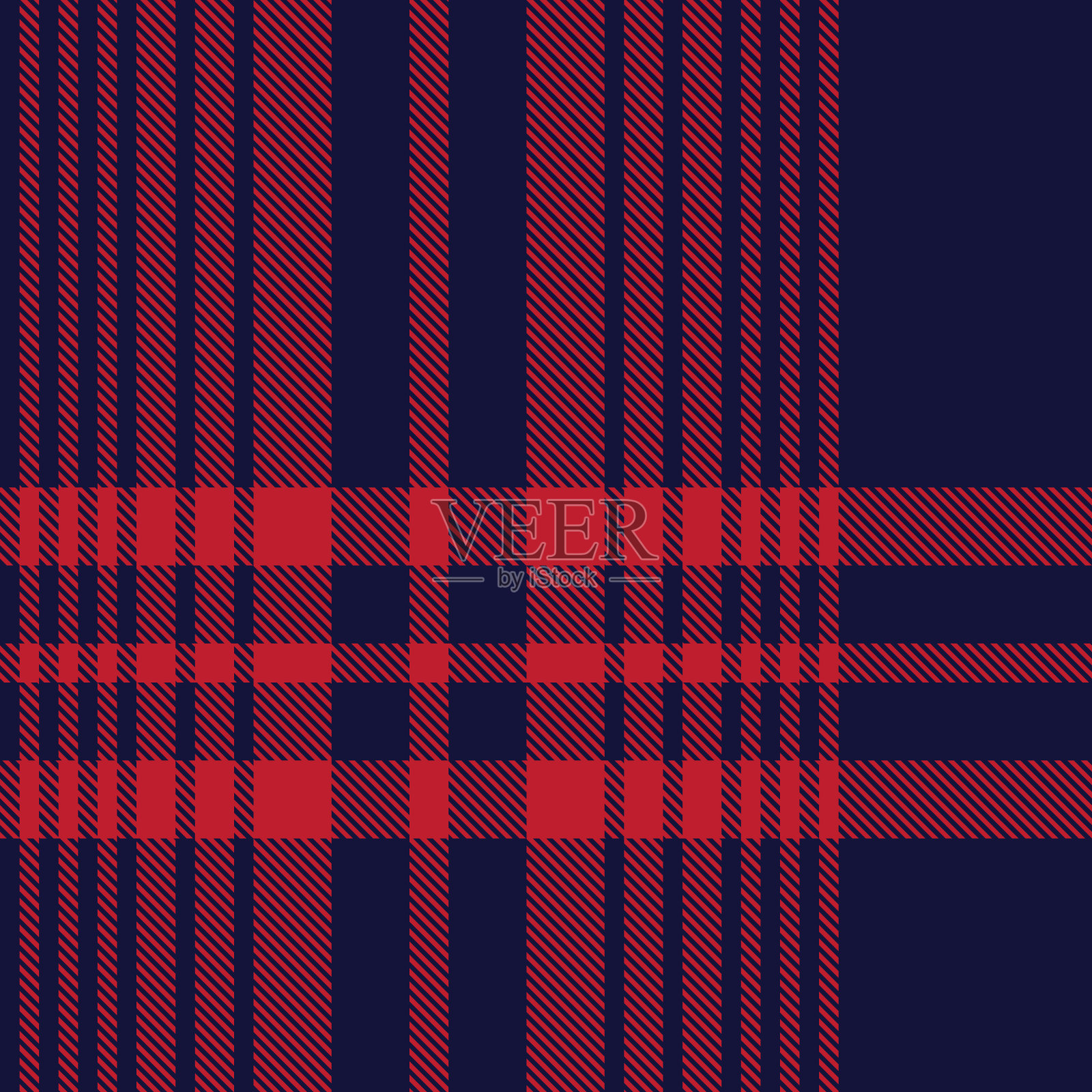 圣诞暗纹格子纹理无缝图案插画图片素材