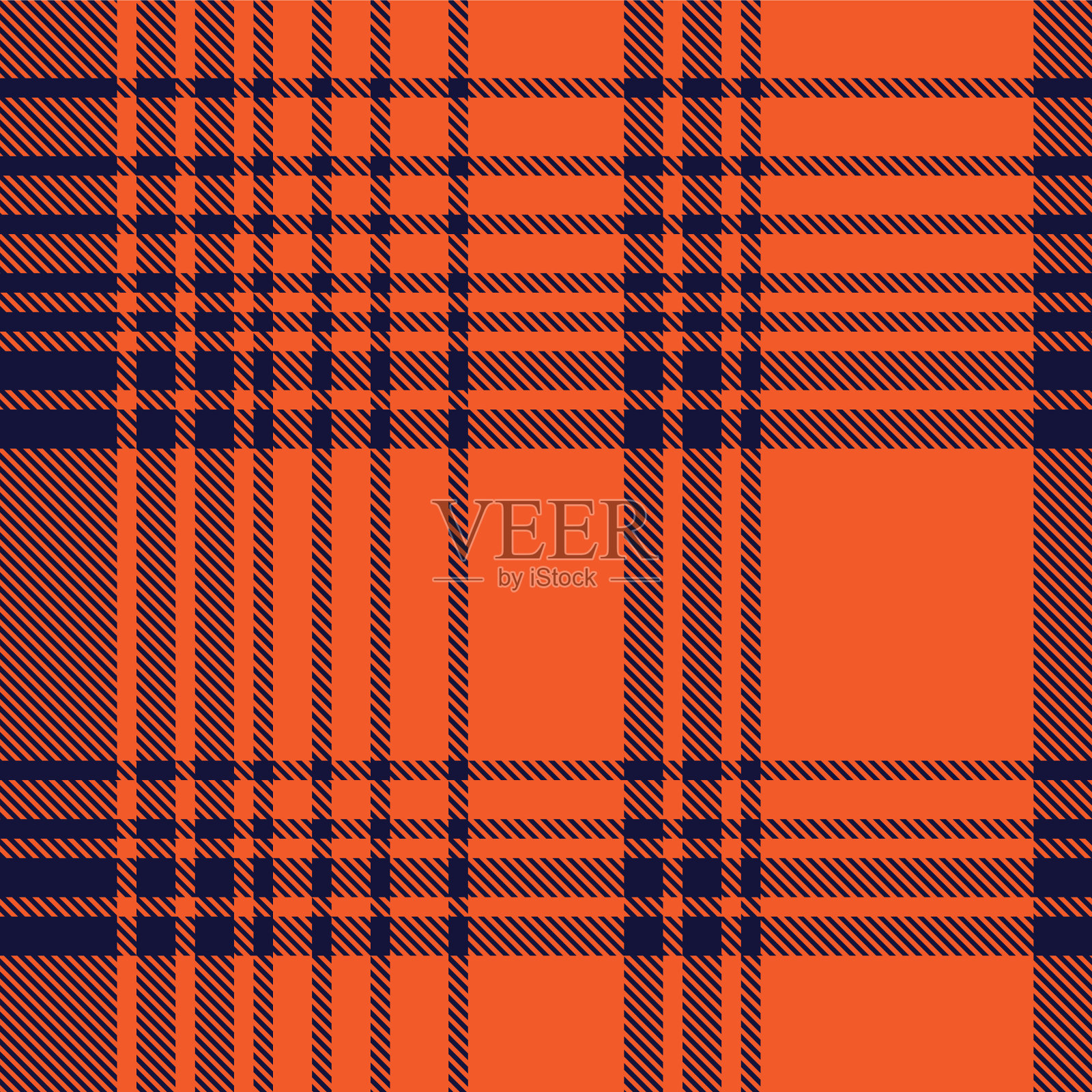 橙色渐变格子纹理无缝图案插画图片素材