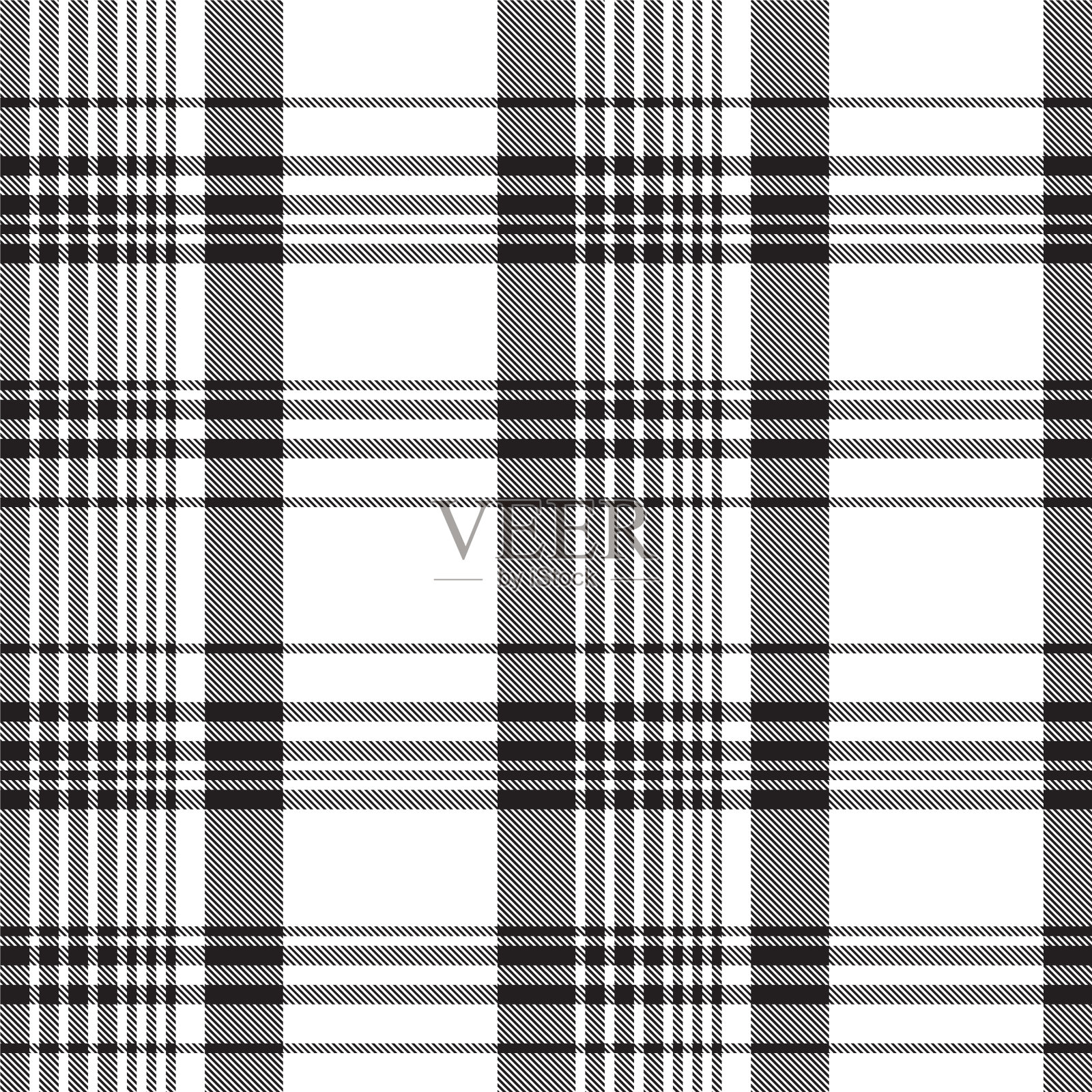 黑色和白色渐变格子纹理无缝插画图片素材