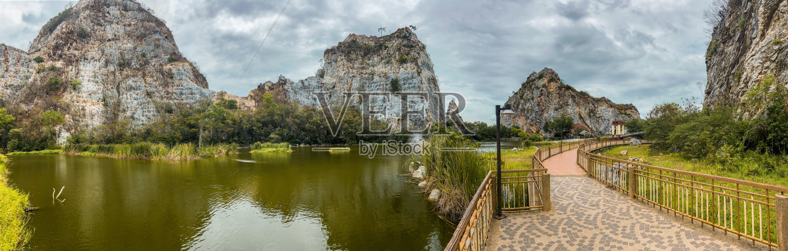 泰国Ratchaburi Khao Ngu石头公园照片摄影图片