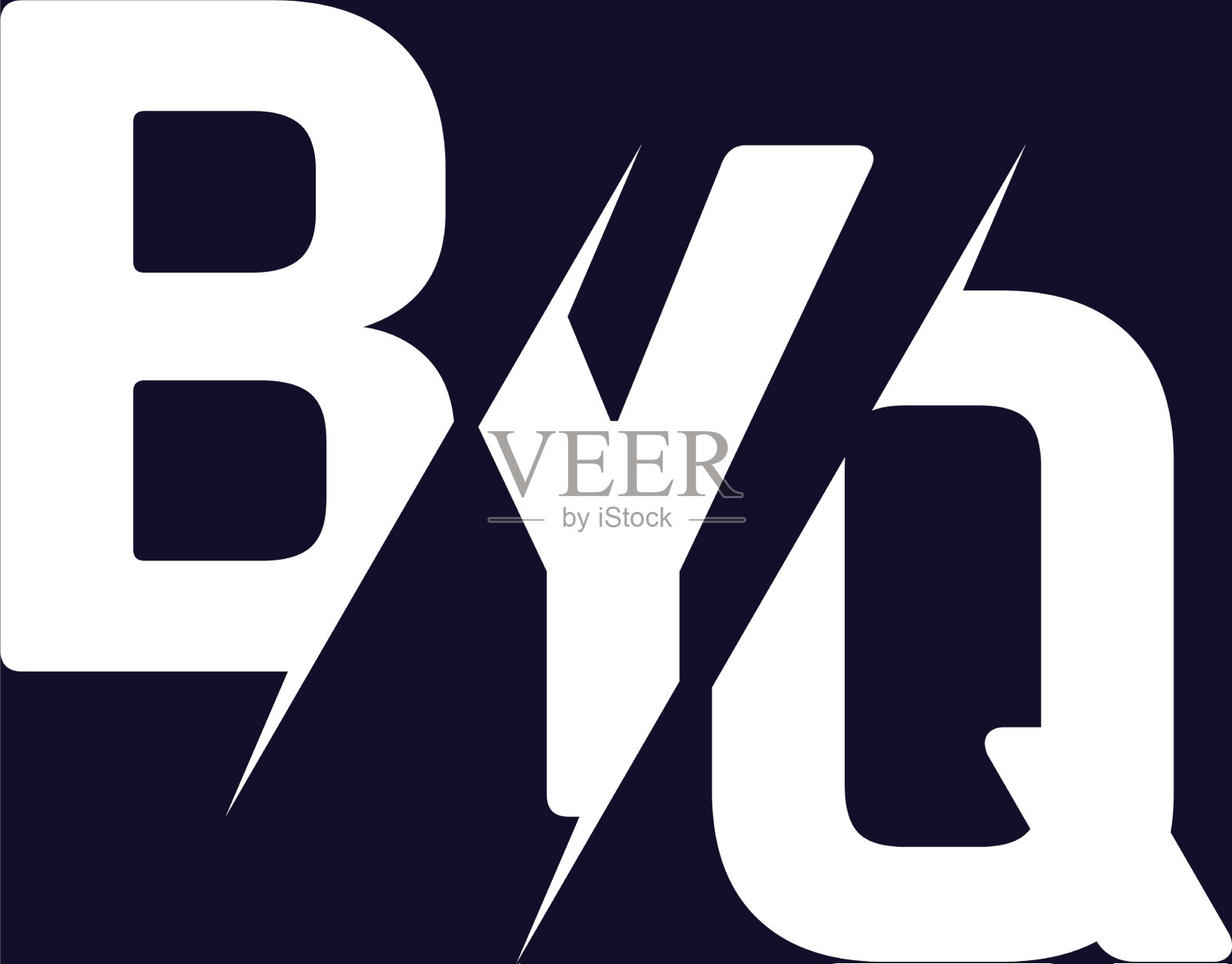 首字母组合logo设计byq插画图片素材