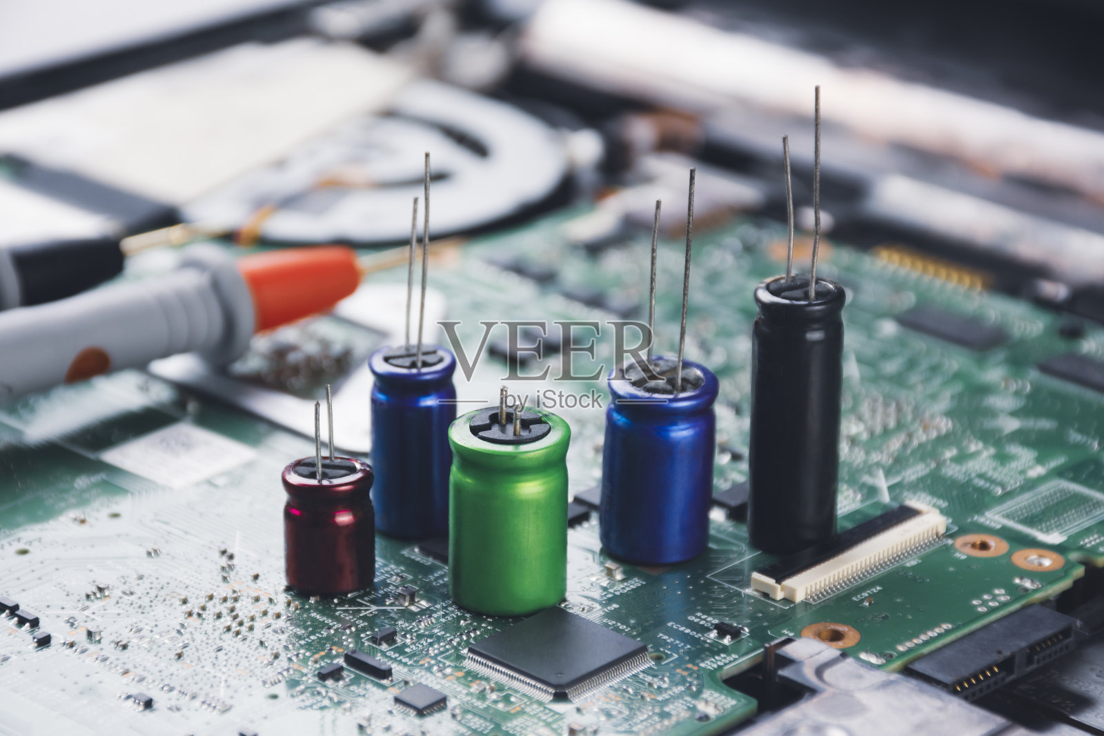 电解电容器组照片摄影图片