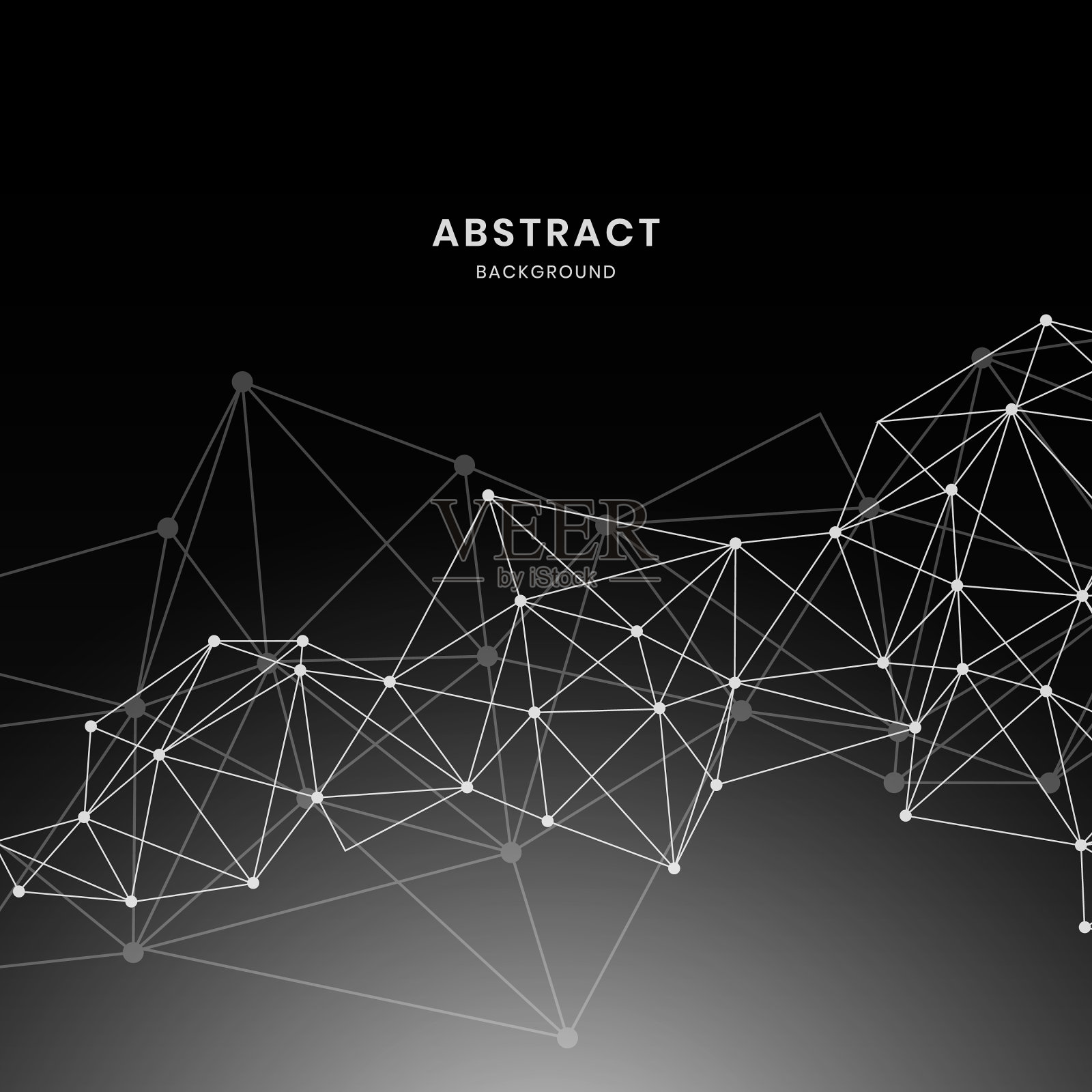 黑色的神经网络插画图片素材