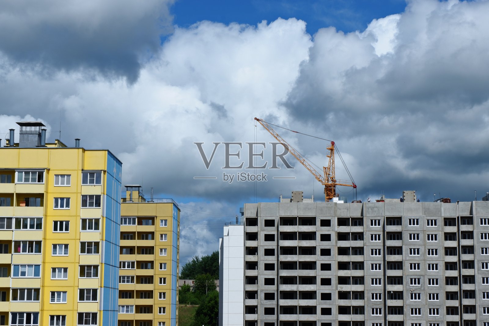 现代高层建筑和新住宅照片摄影图片