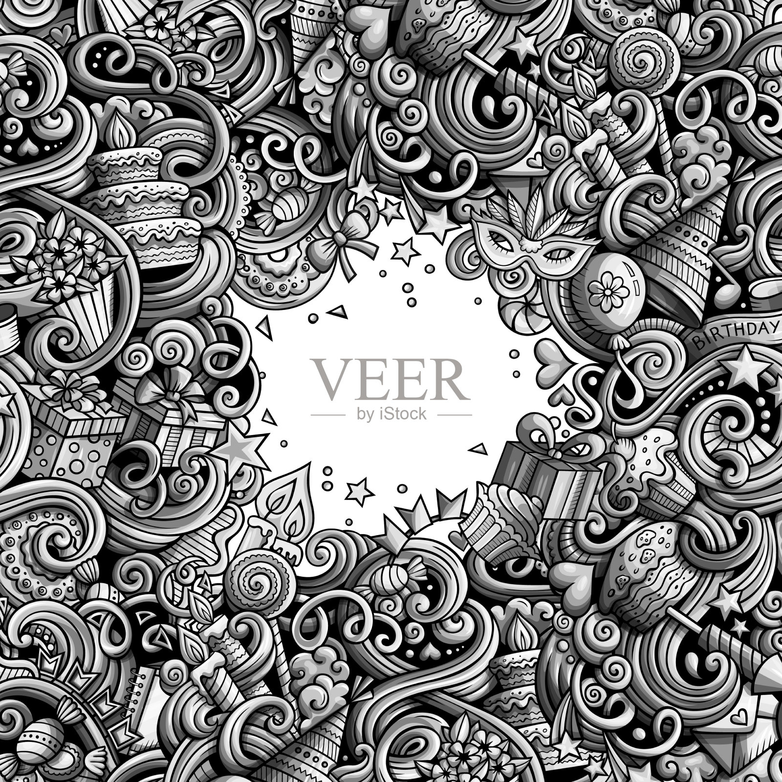 卡通手绘涂鸦节日插画图片素材