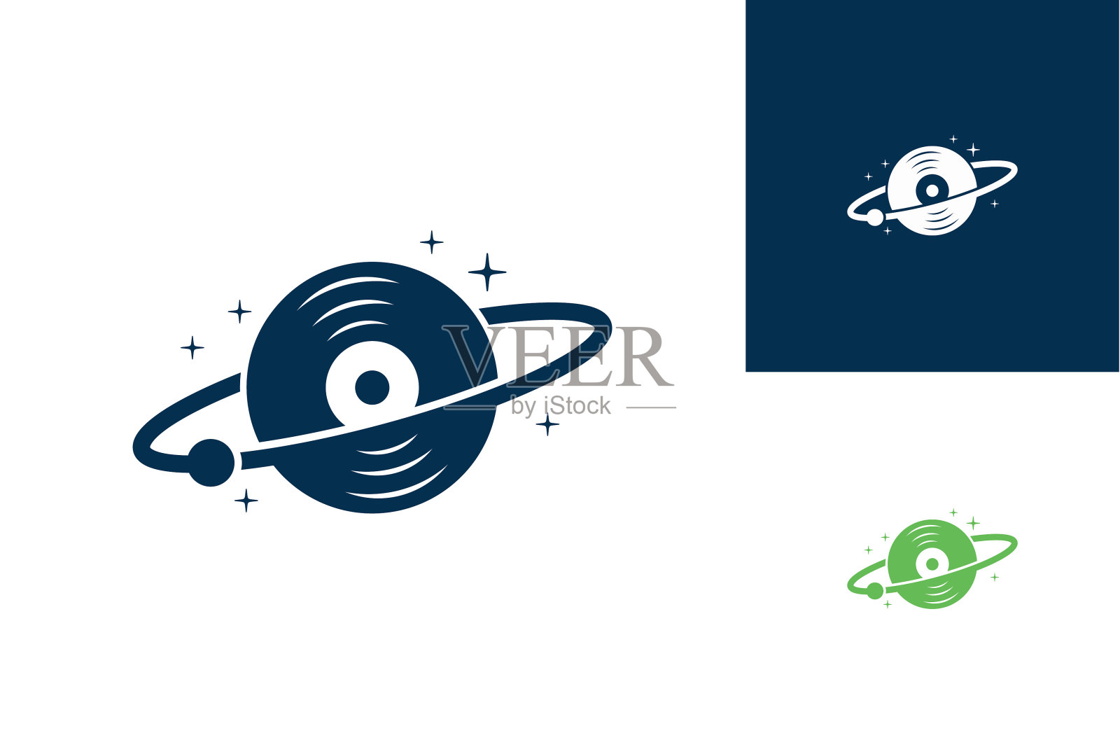 采购产品行星音乐标志模板设计矢量，会徽，设计概念，创意符号，图标插画图片素材