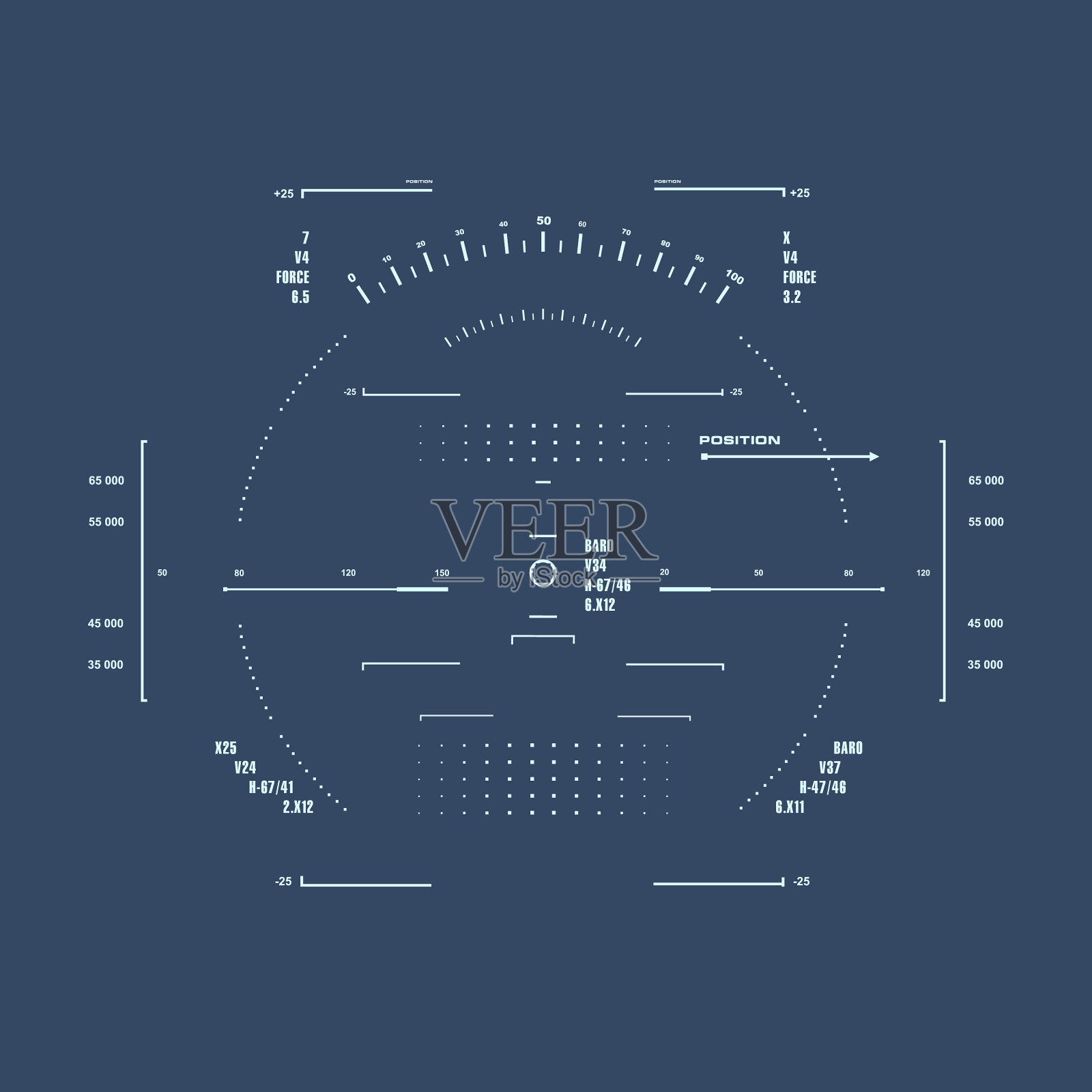 未来的蓝色虚拟图形触摸用户插画图片素材