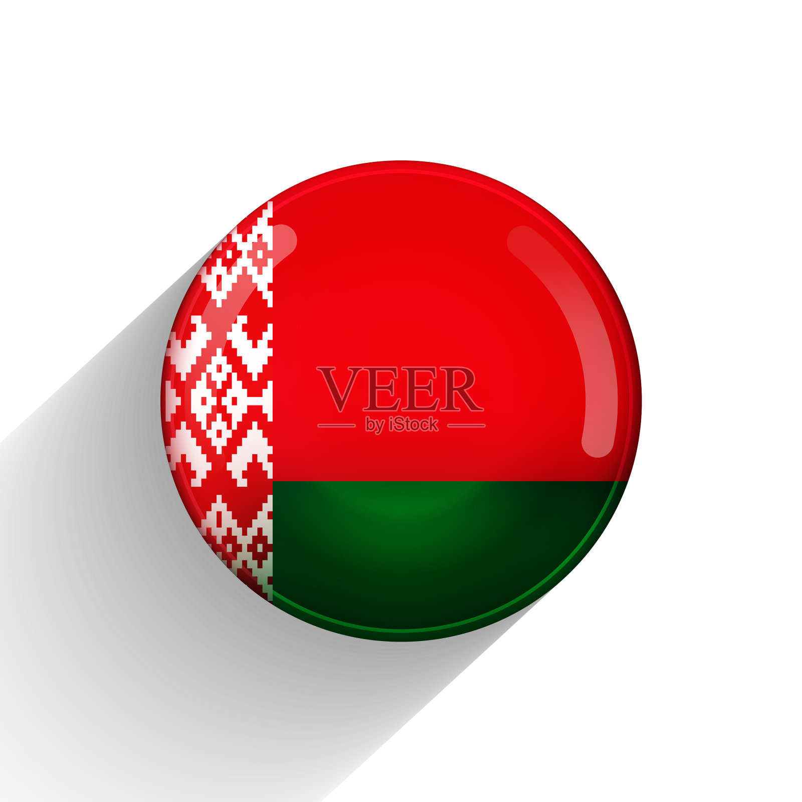 玻璃轻球与国旗白俄罗斯圆插画图片素材