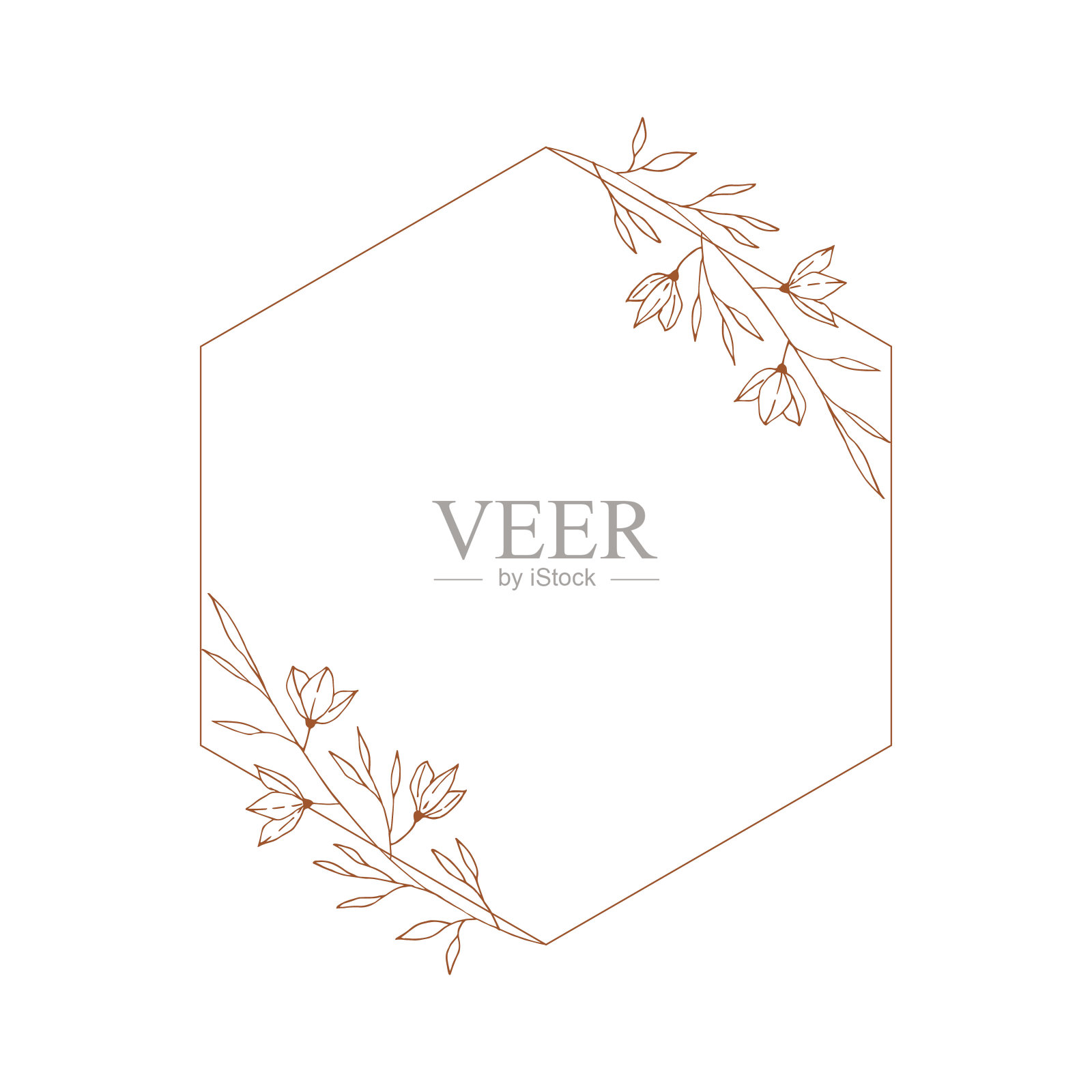 几何的框架。向量孤立的插图。插画图片素材