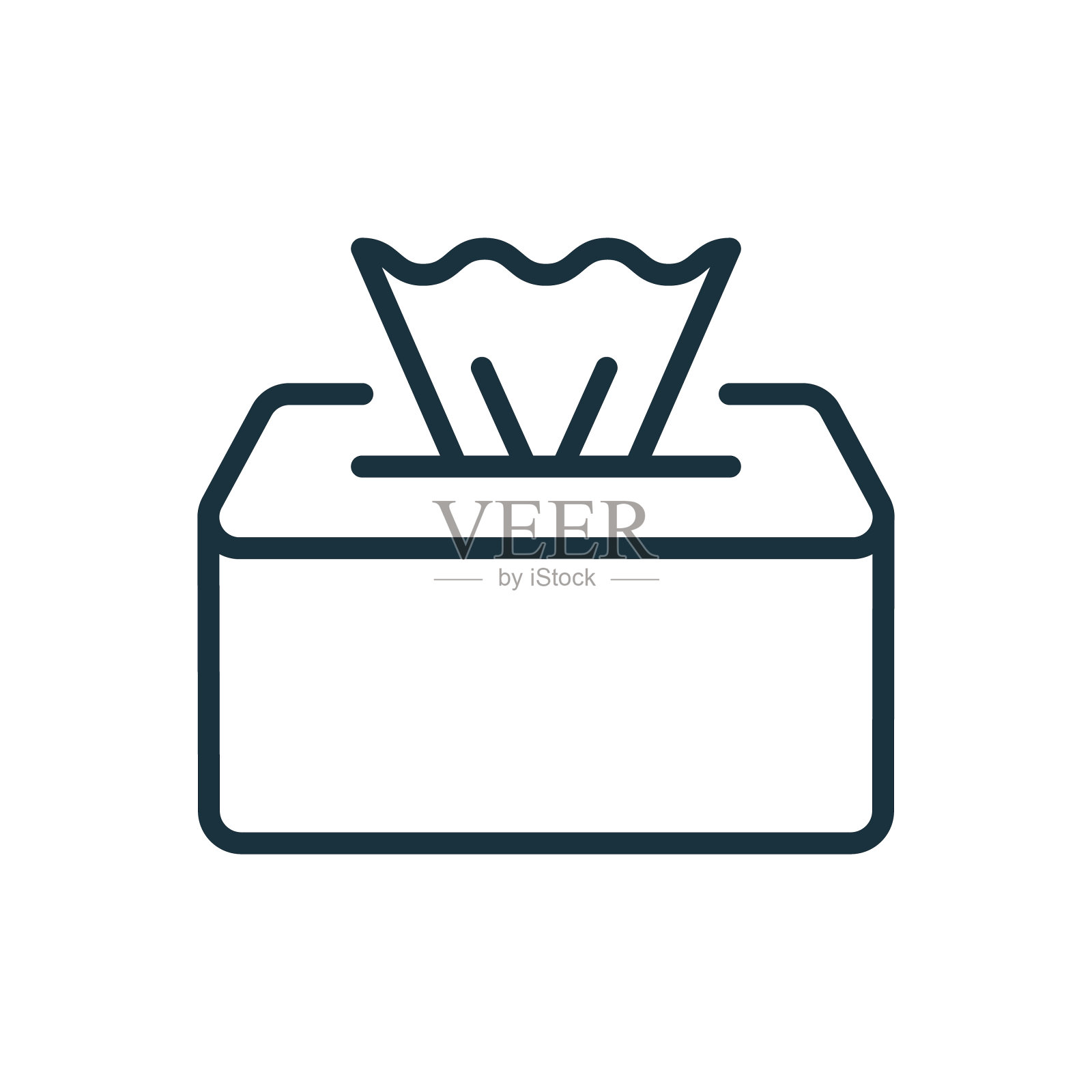 包装餐巾线性图标。湿纸巾纸巾图标。消毒餐巾包装线象形图。手和面部卫生纸巾。开放的洗手液袋。可编辑的中风。矢量图插画图片素材