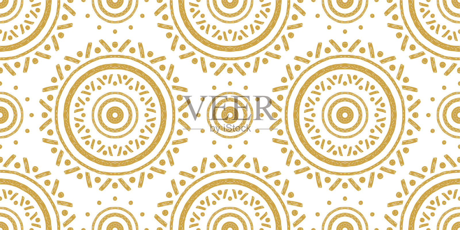 抽象的东方模式。现代的形状。无尽的向量。插画图片素材