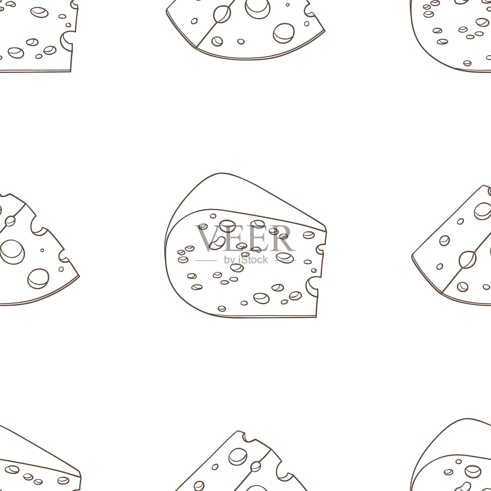 图形无缝图案来自茶叶收藏03插画图片素材