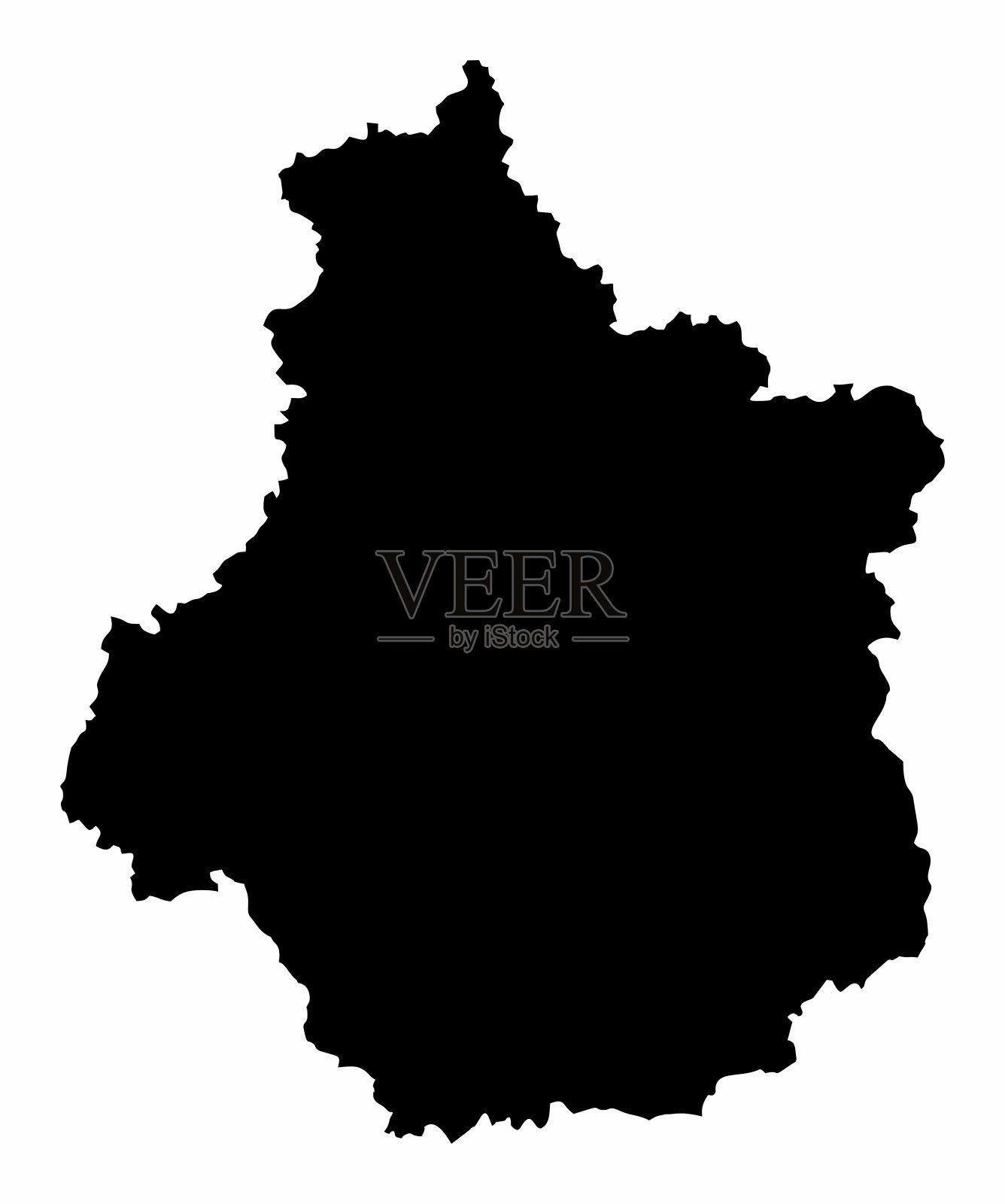 卢瓦尔中心剪影图插画图片素材