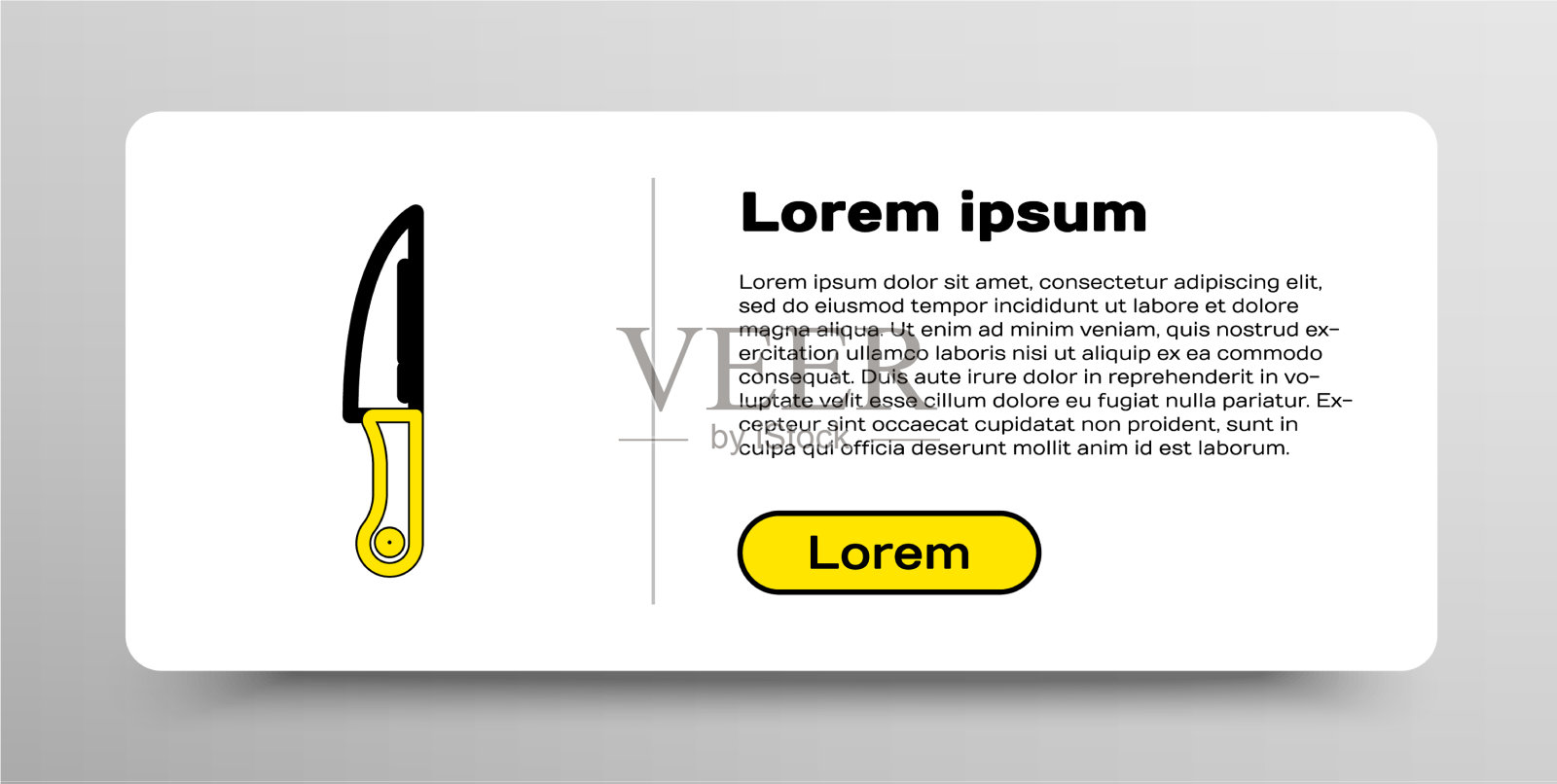 线刀图标孤立在白色背景上插画图片素材