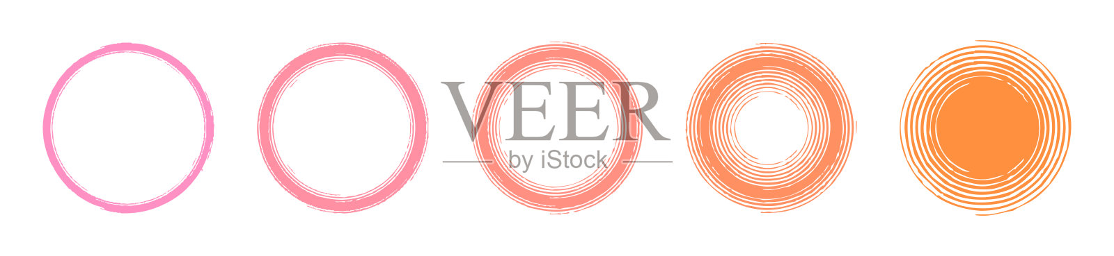 5向量背景圆帧的集合设计元素图片