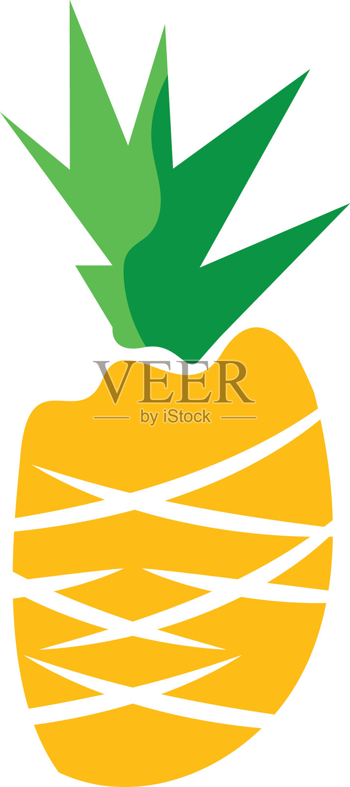 菠萝图标设计插画图片素材