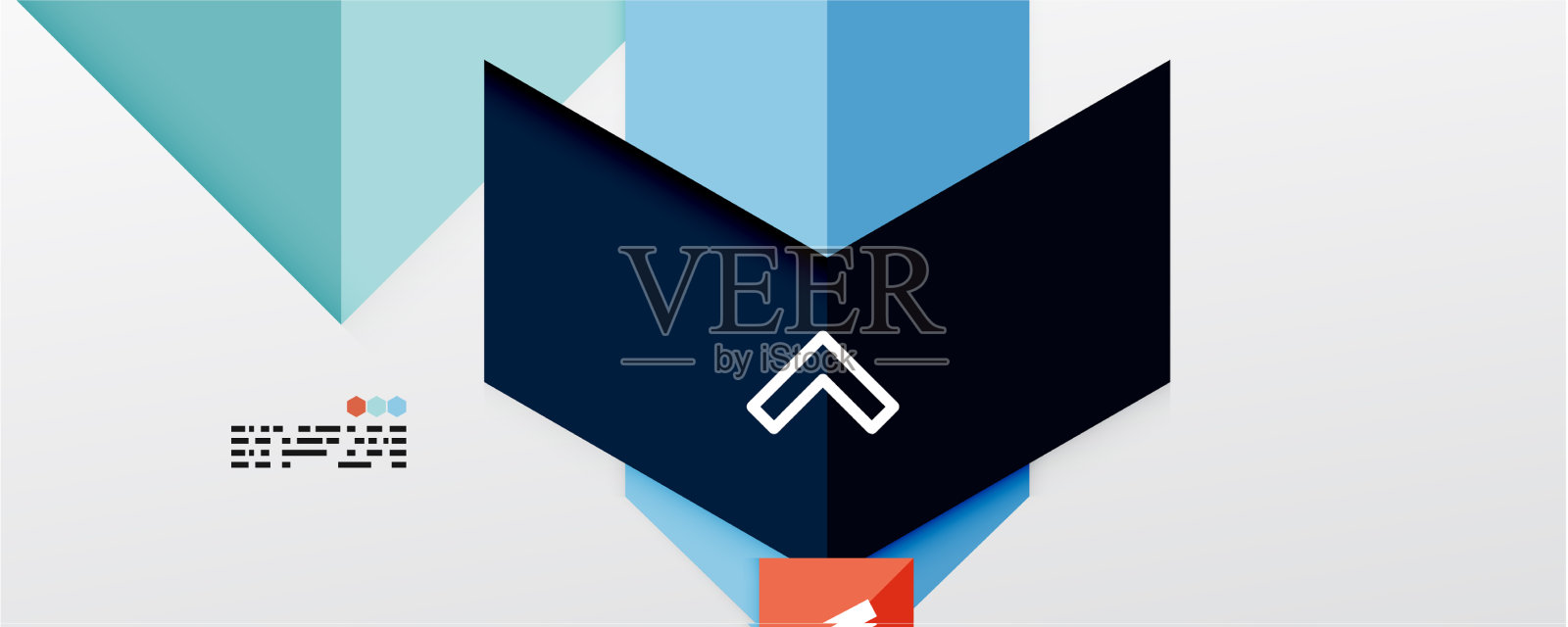 闪闪发光的三角形和几何形状插画图片素材