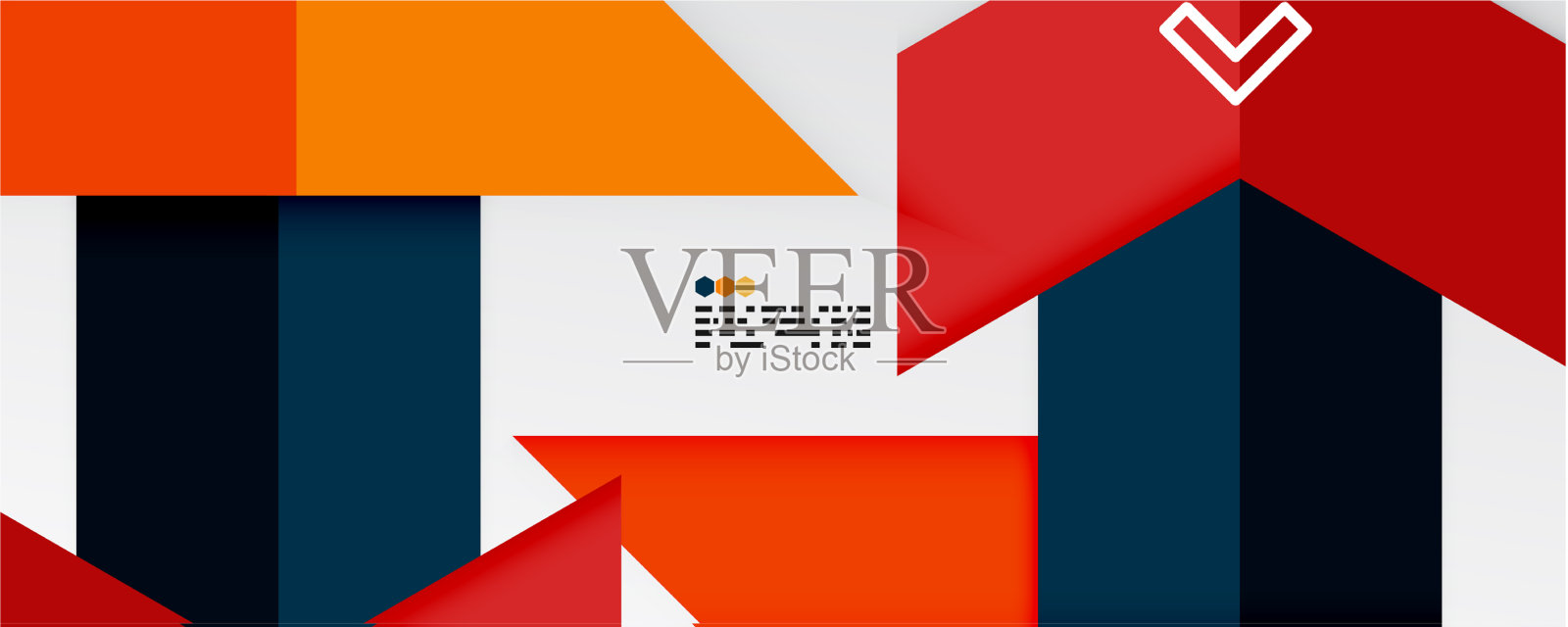 闪闪发光的三角形和几何形状插画图片素材