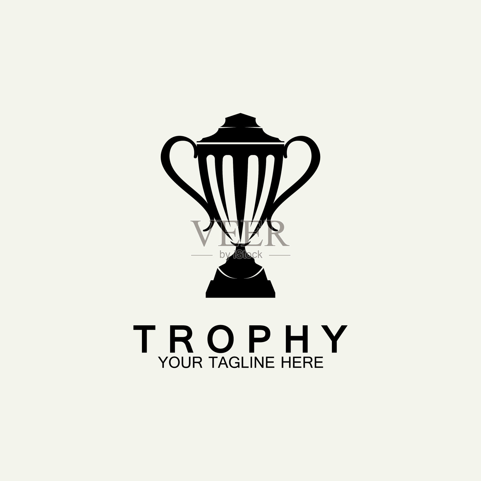 奖杯标志图标冠军奖杯标志图标插画图片素材