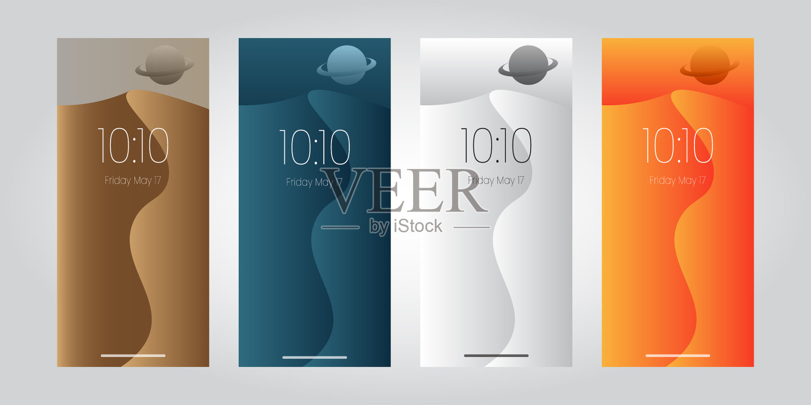 抽象背景壁纸的智能手机插画图片素材