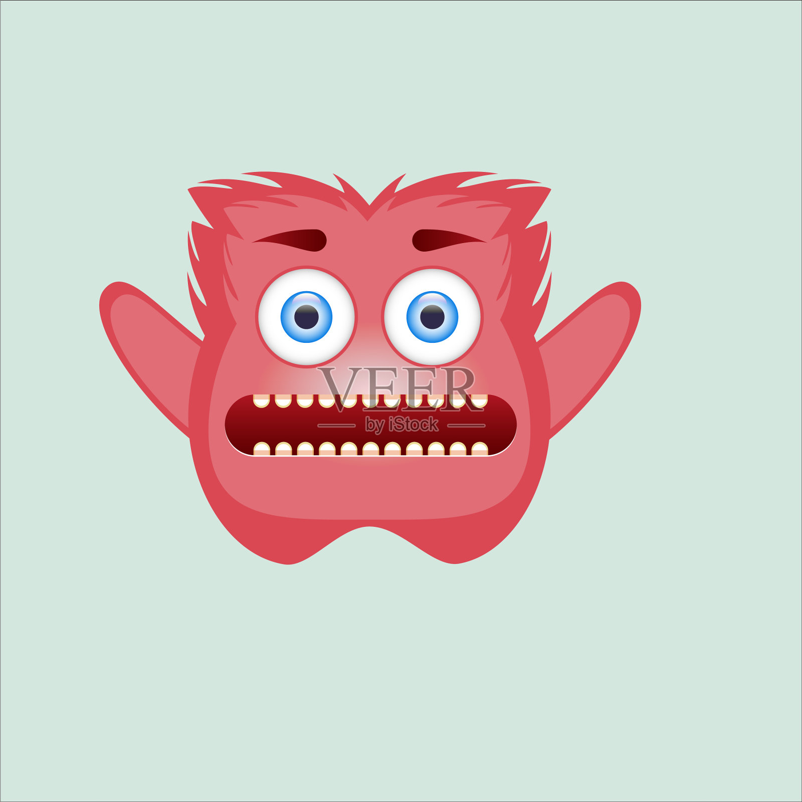 怪兽动画设计3d插画图片素材