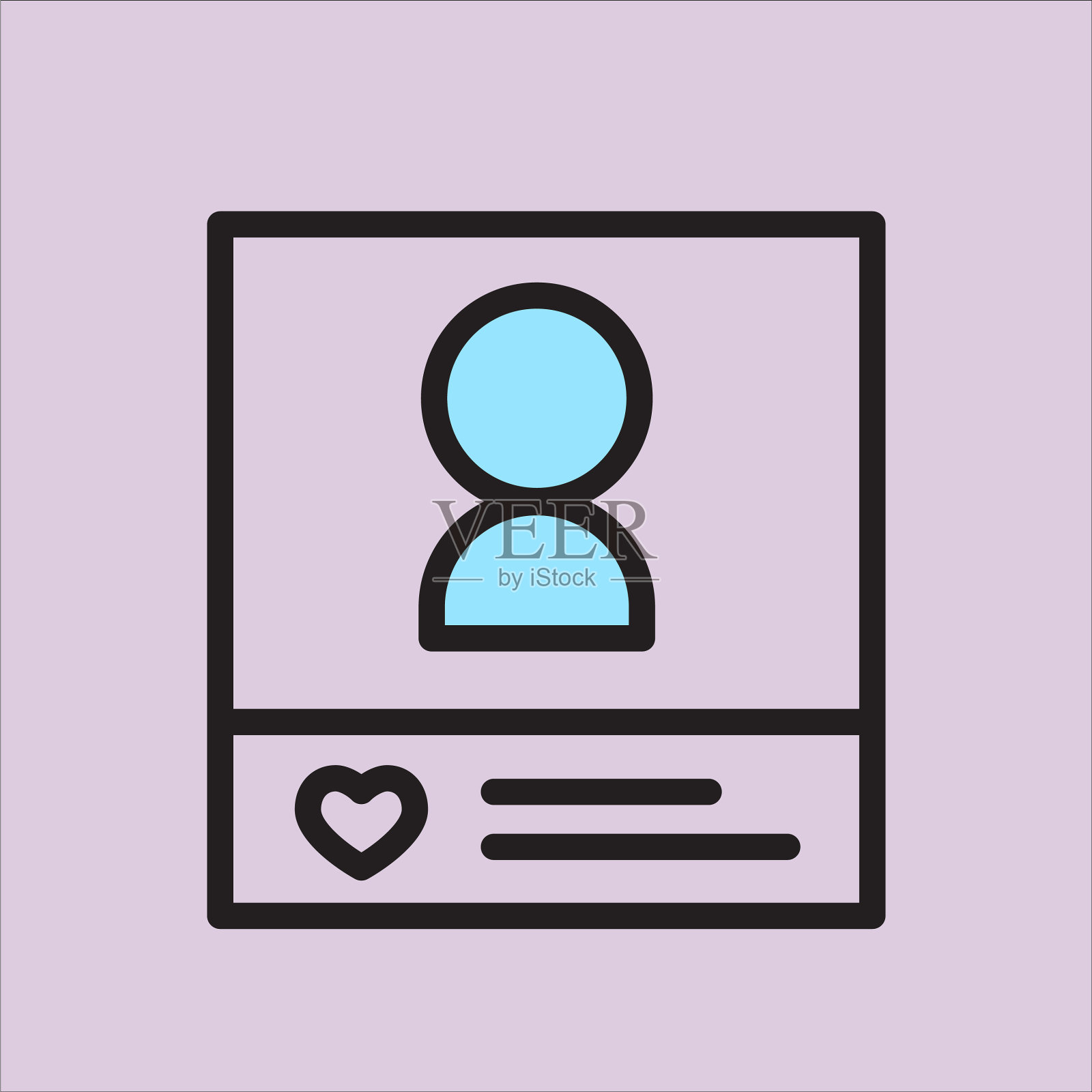 为互联网社区的社交媒体线图标图标素材