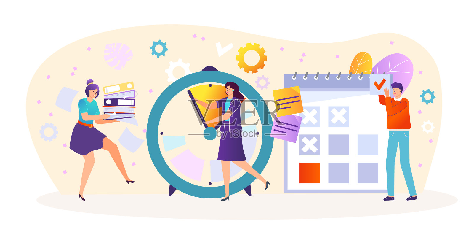 业务团队工作地点，公司时间设计元素图片