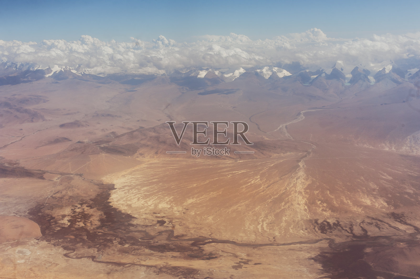 Kangchenjunga Himal鸟瞰图照片摄影图片