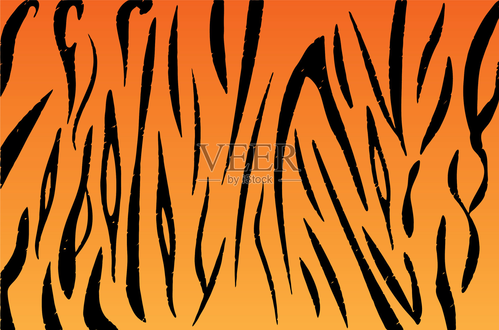 虎纹设计插画图片素材