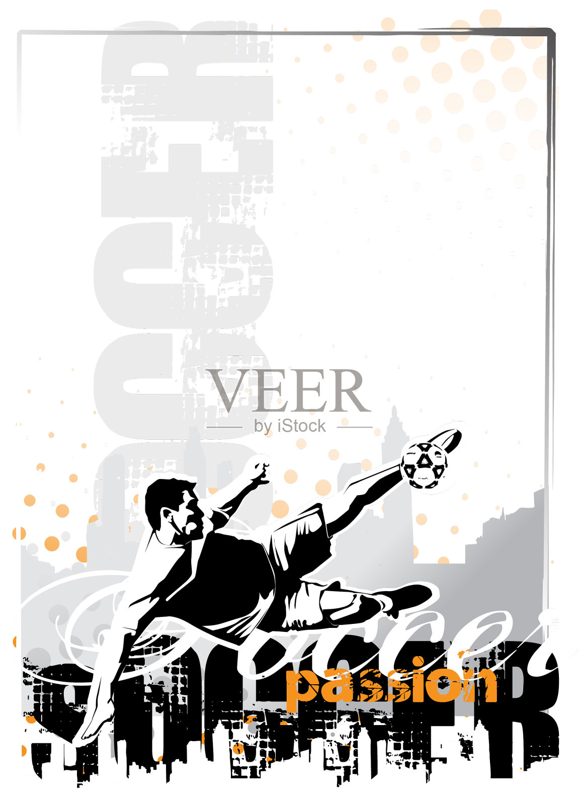 足球海报的背景插画图片素材