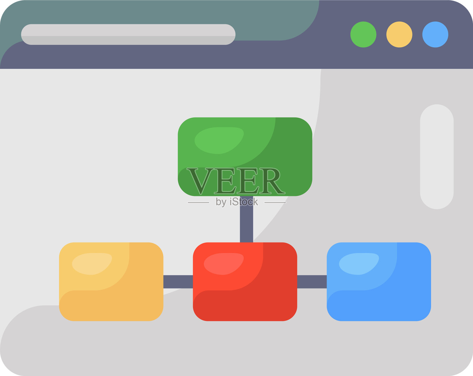 网站地图插画图片素材