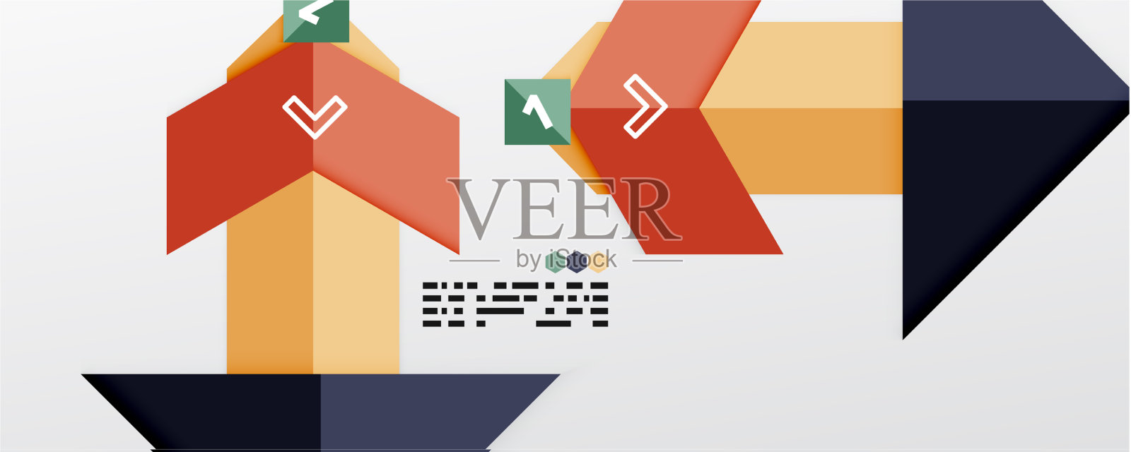 闪闪发光的三角形和几何形状插画图片素材