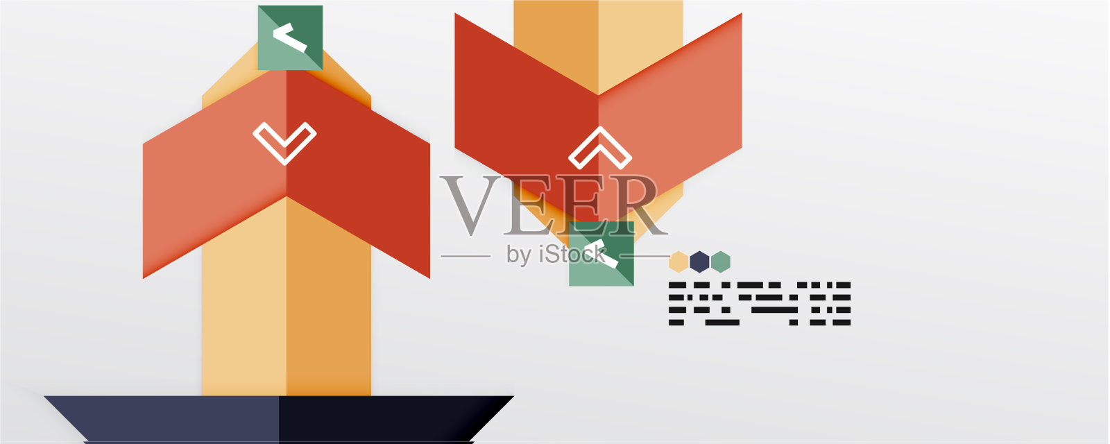 闪闪发光的三角形和几何形状插画图片素材