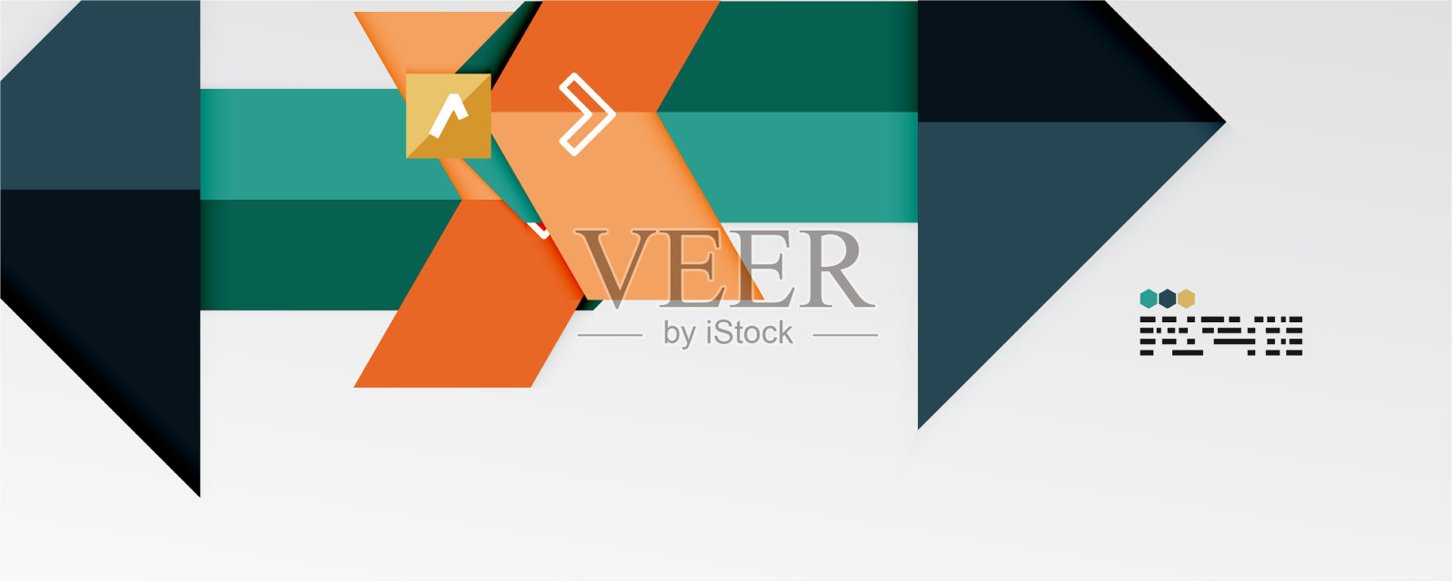 闪闪发光的三角形和几何形状插画图片素材