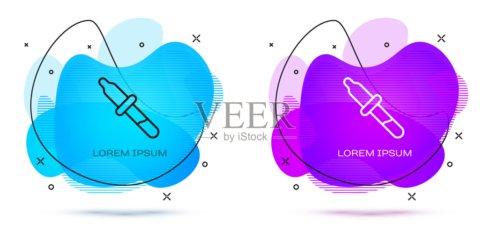 移液管图标隔离在白色背景上插画图片素材