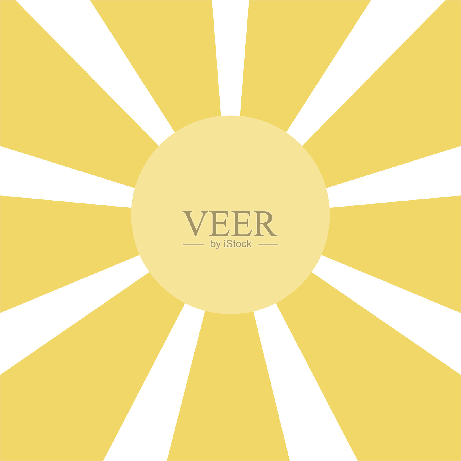 太阳光线抽象背景。白色背景上的矢量射线插画图片素材